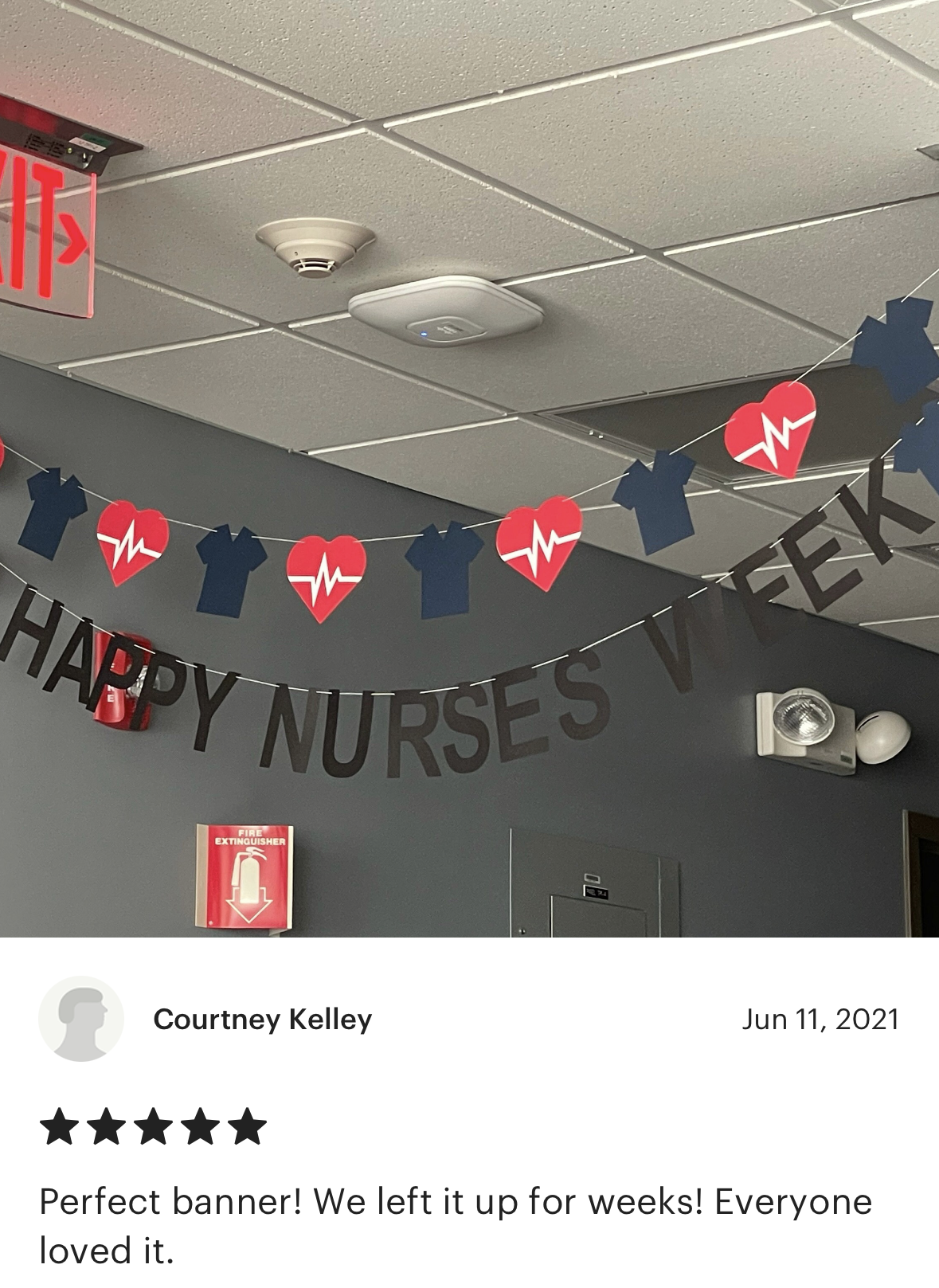 Scrubs & heartbeat Garland