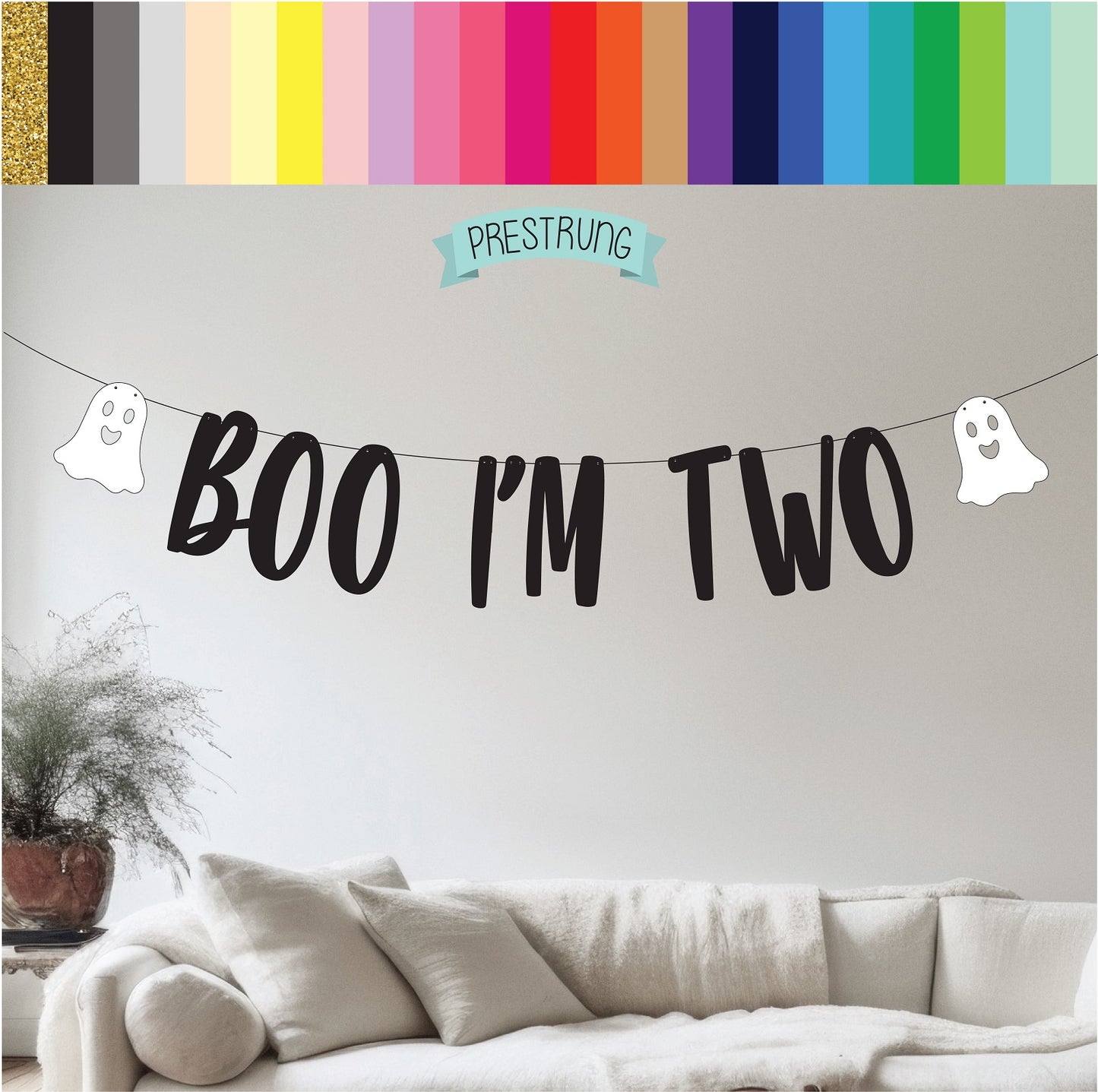 Boo I'm Two Banner