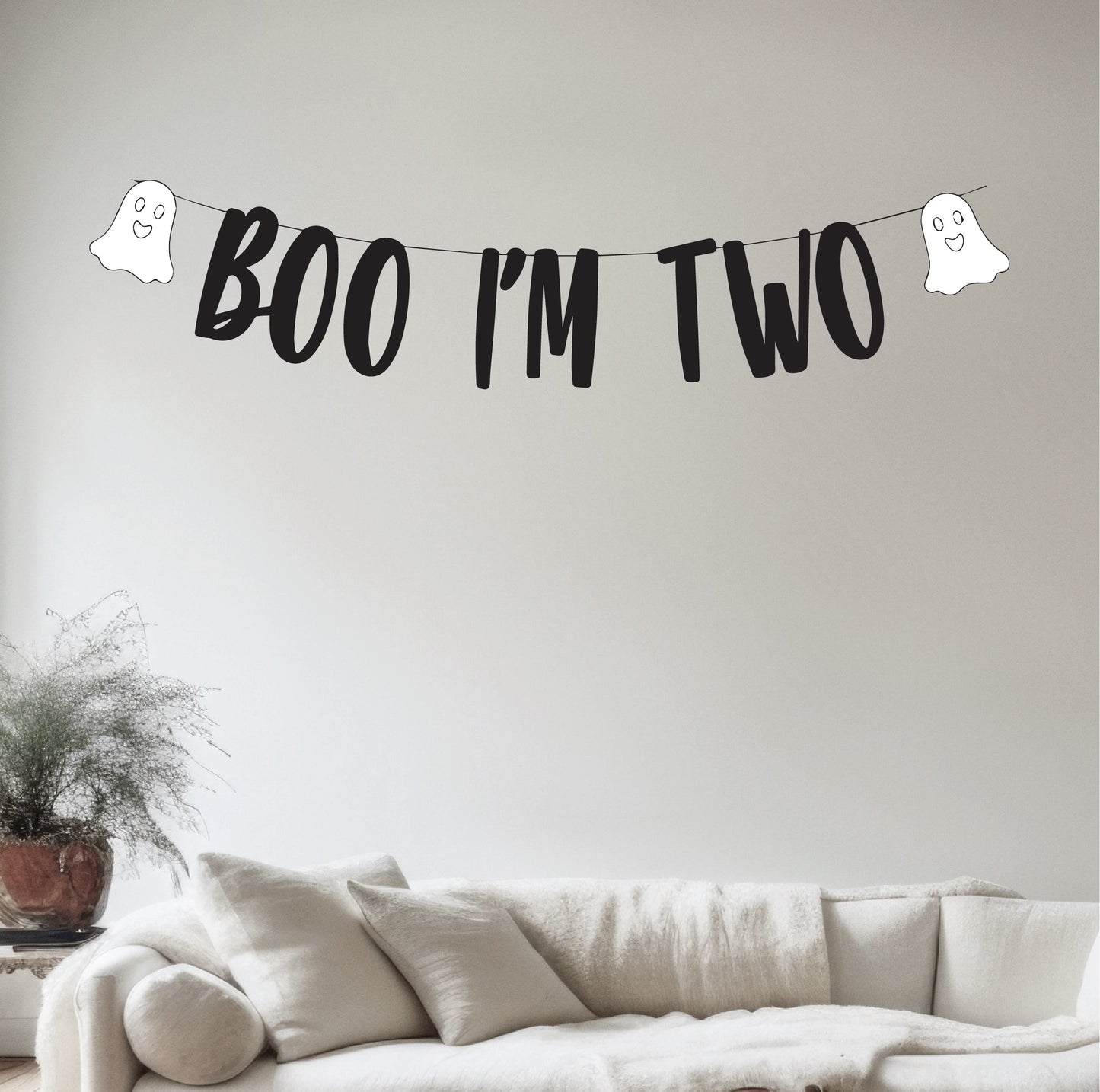 Boo I'm Two Banner