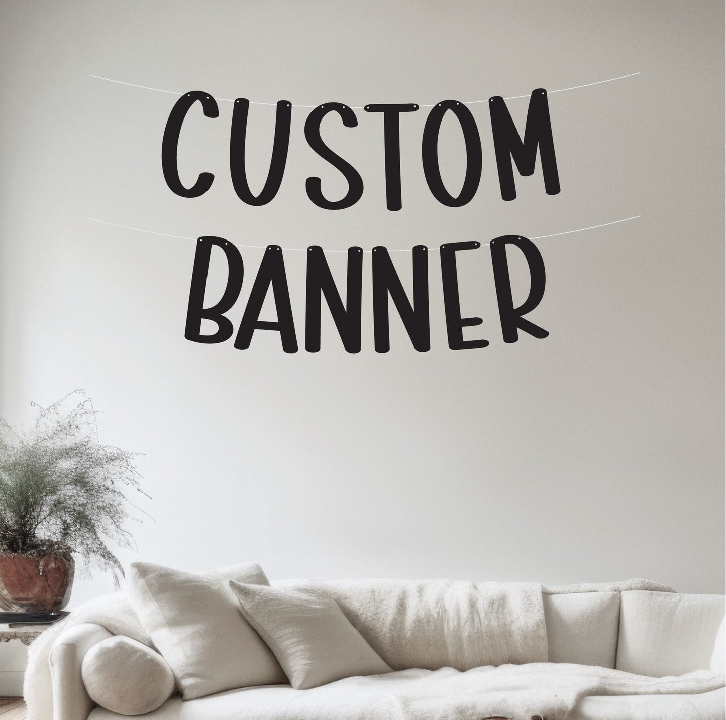 Custom Work Font Banner