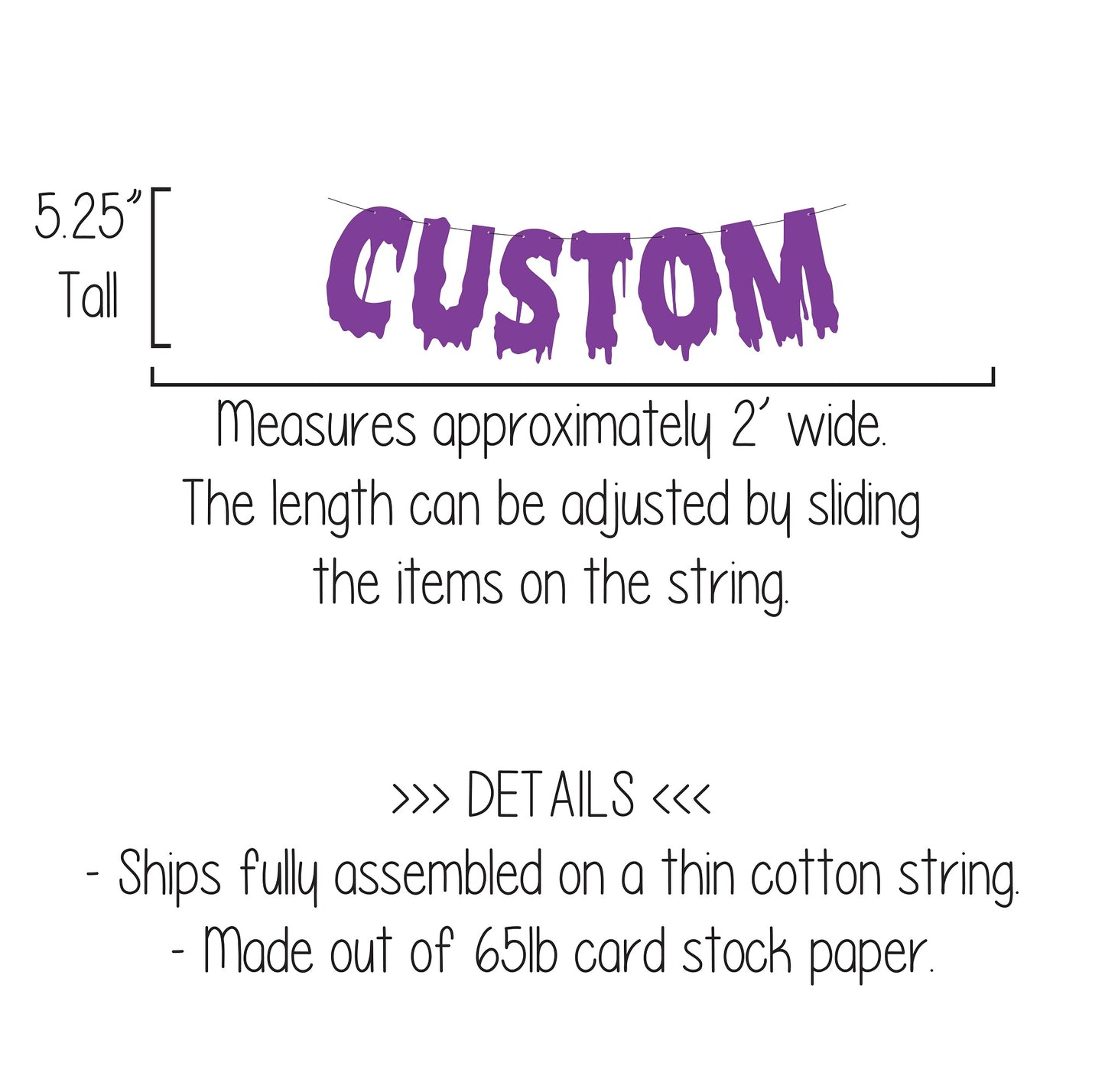 Custom Purple Halloween Banner
