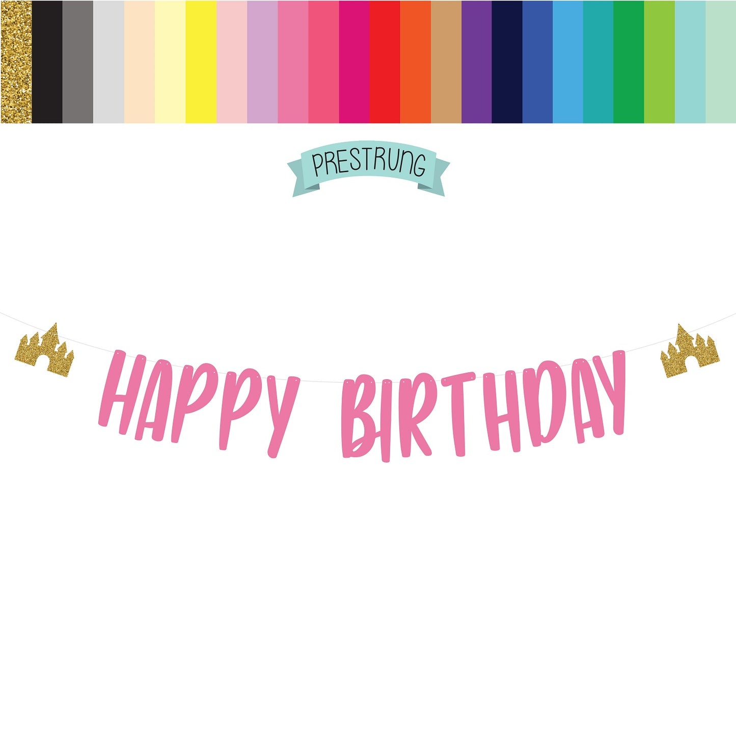 Castle Happy Birthday Banner