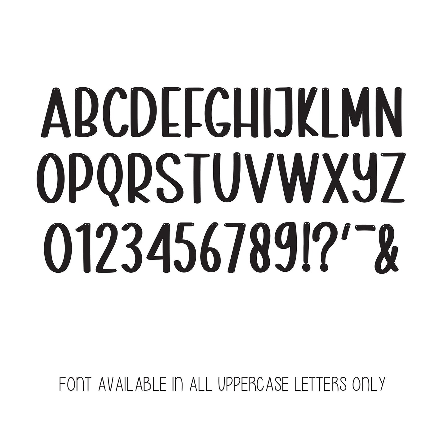 Custom Work Font Banner