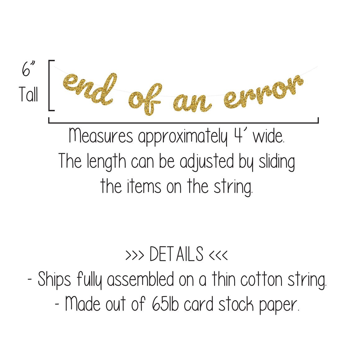 End of an Error Banner