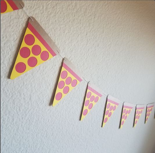 Custom Pizza Hearts Banner