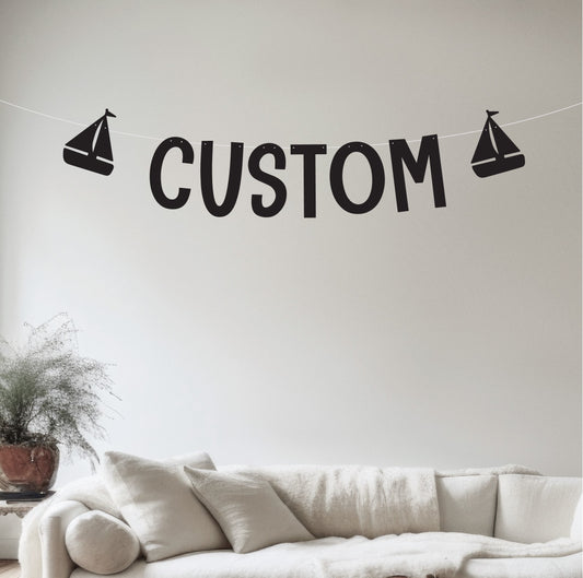 Custom Sailboat Banner