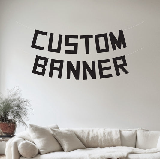 Custom Square Font Banner