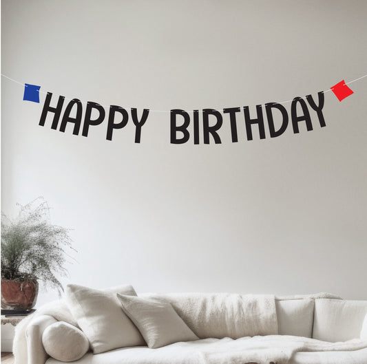 Cornhole Happy Birthday Banner