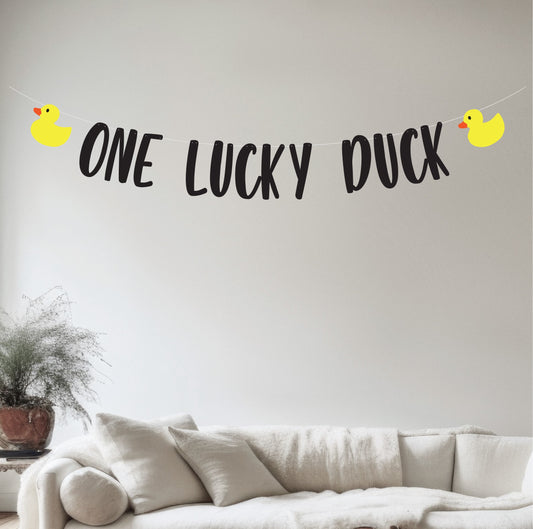 One Lucky Duck Banner