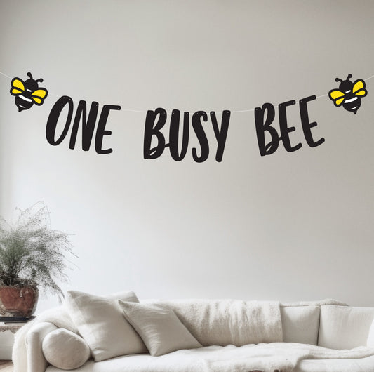 One Busy Bee Banner