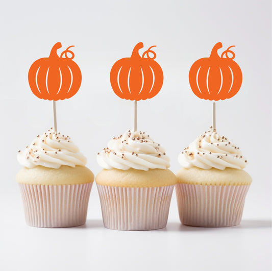 Pumpkin Cupcake Toppers