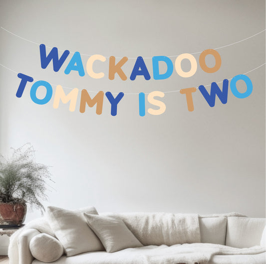 Wackadoo Name Is Two Banner
