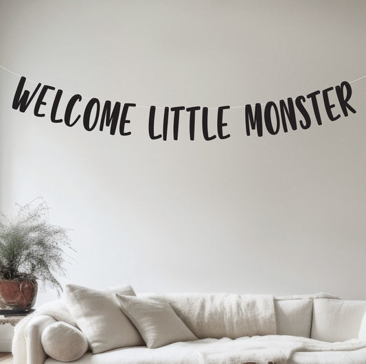 Welcome Little Monster Banner