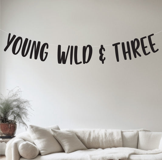 Young Wild & Three Banner