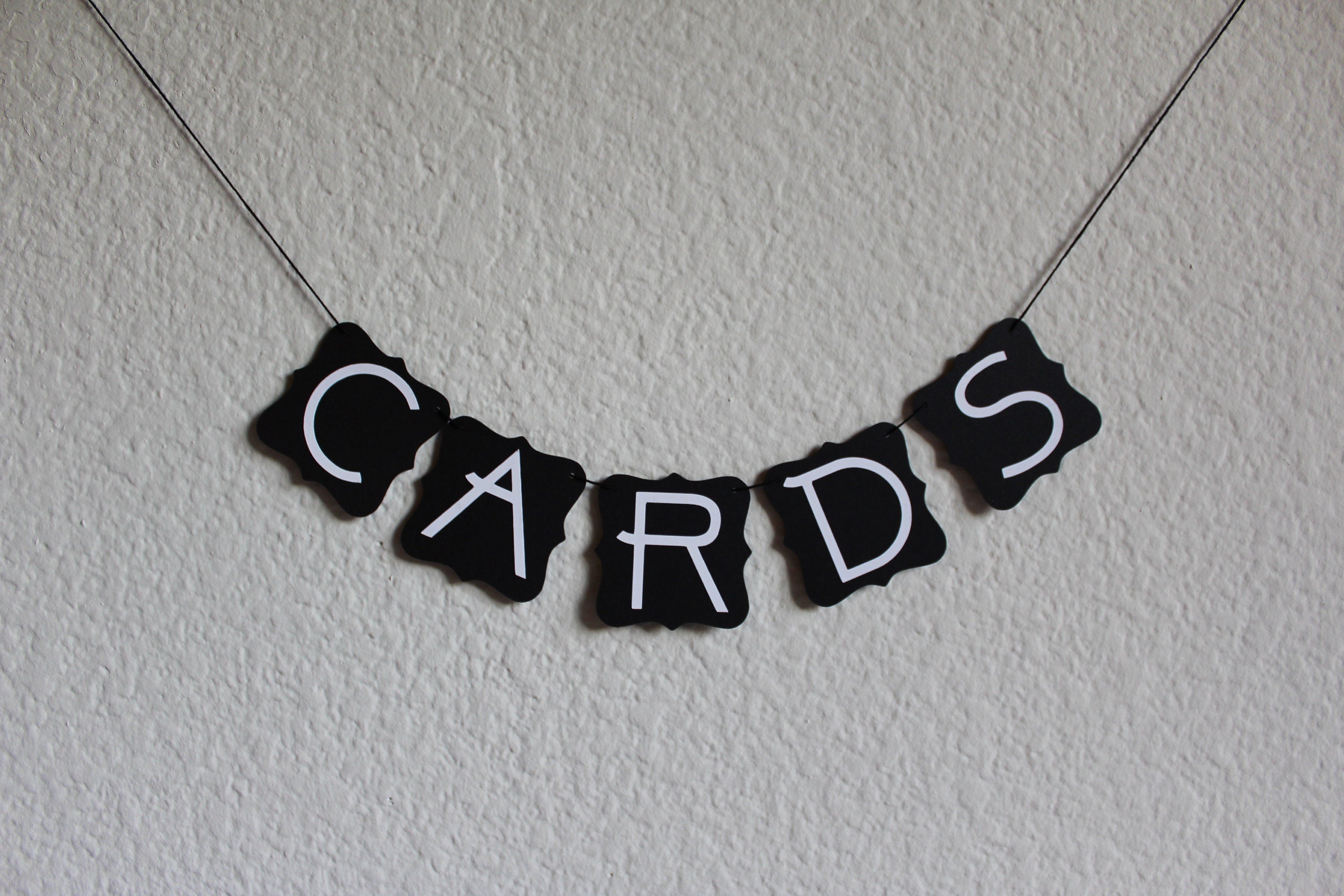 Cards Banner, Mini Cards Banner, Small Cards Sign, Petite Cards Banner, Small Cards Banner, Card Sign, Wedding Cards Decoration