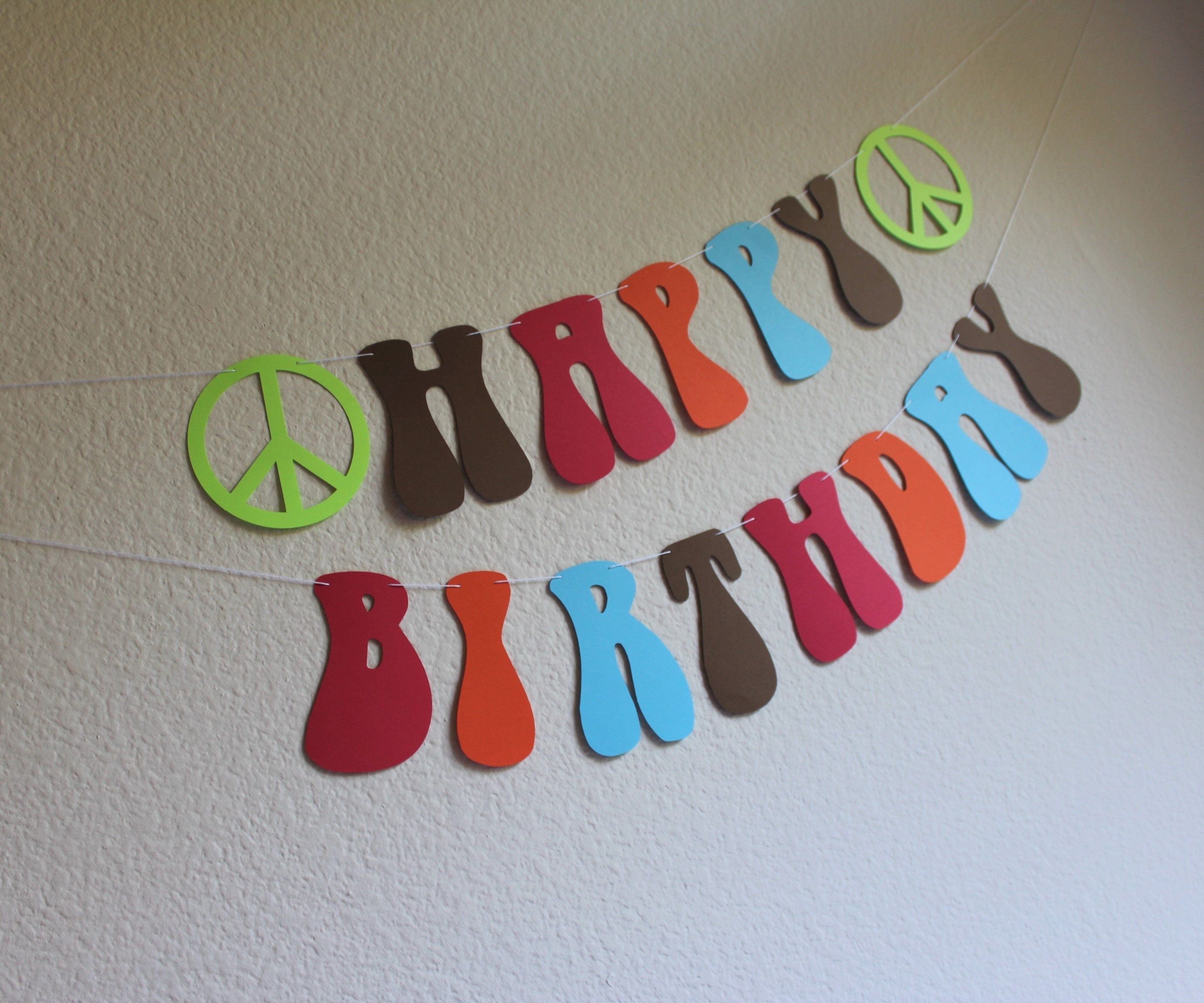 70&#39;s Birthday Banner, Groovy Banner, Custom 70&#39;s Banner. Custom Groovy Banner, 1970&#39;s Themed Banner, Custom banner, Hippy Banner