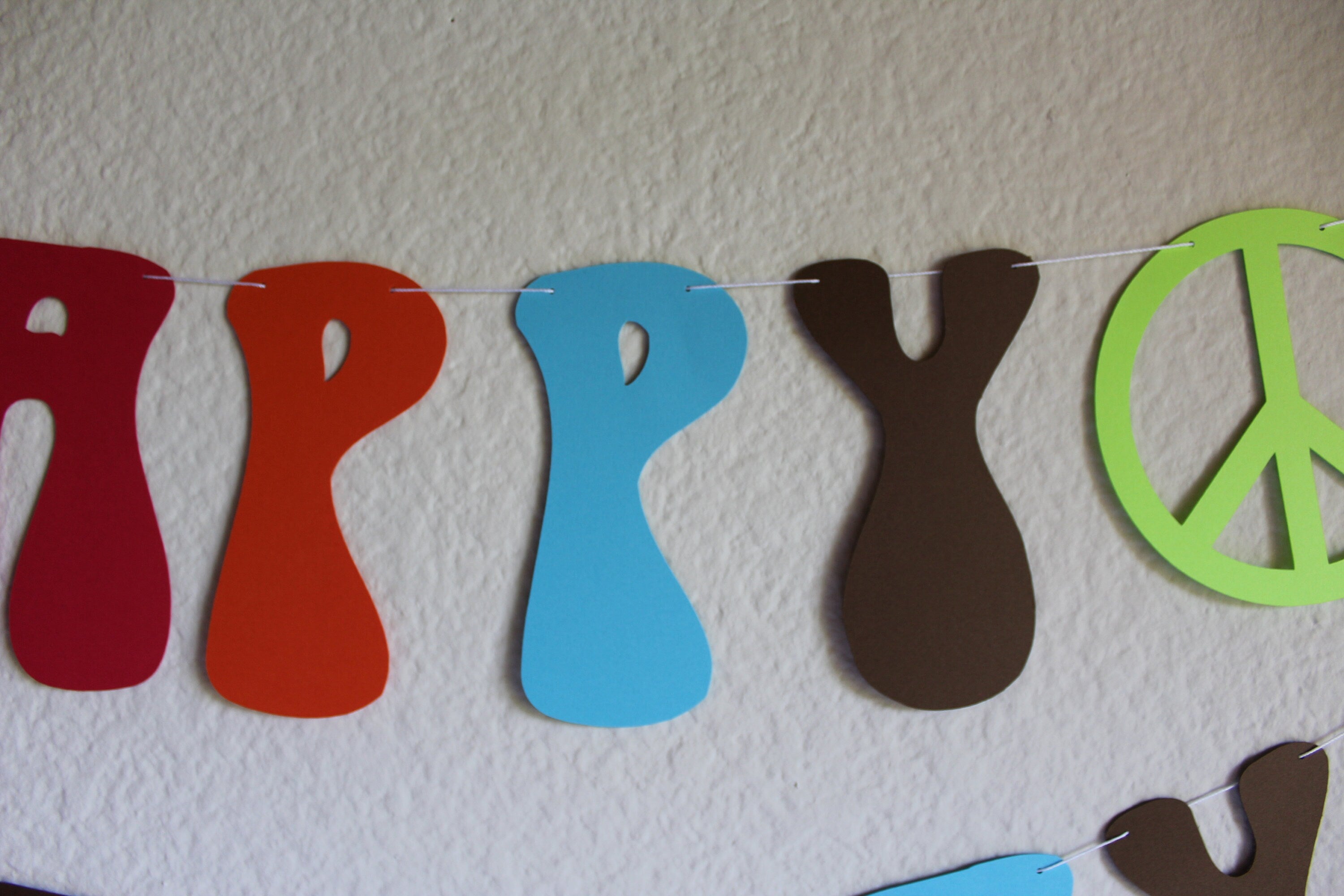 70&#39;s Birthday Banner, Groovy Banner, Custom 70&#39;s Banner. Custom Groovy Banner, 1970&#39;s Themed Banner, Custom banner, Hippy Banner