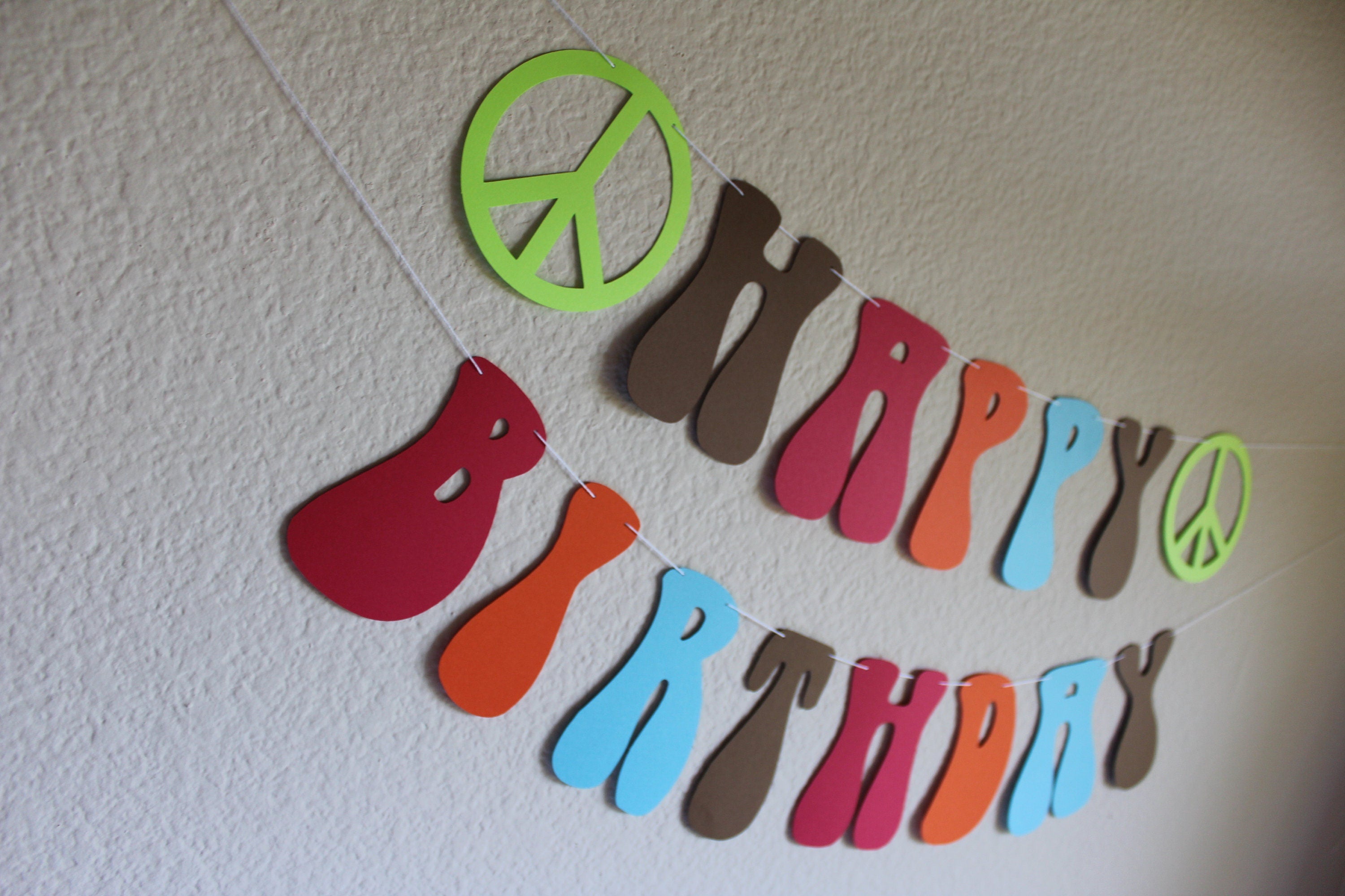 70&#39;s Birthday Banner, Groovy Banner, Custom 70&#39;s Banner. Custom Groovy Banner, 1970&#39;s Themed Banner, Custom banner, Hippy Banner