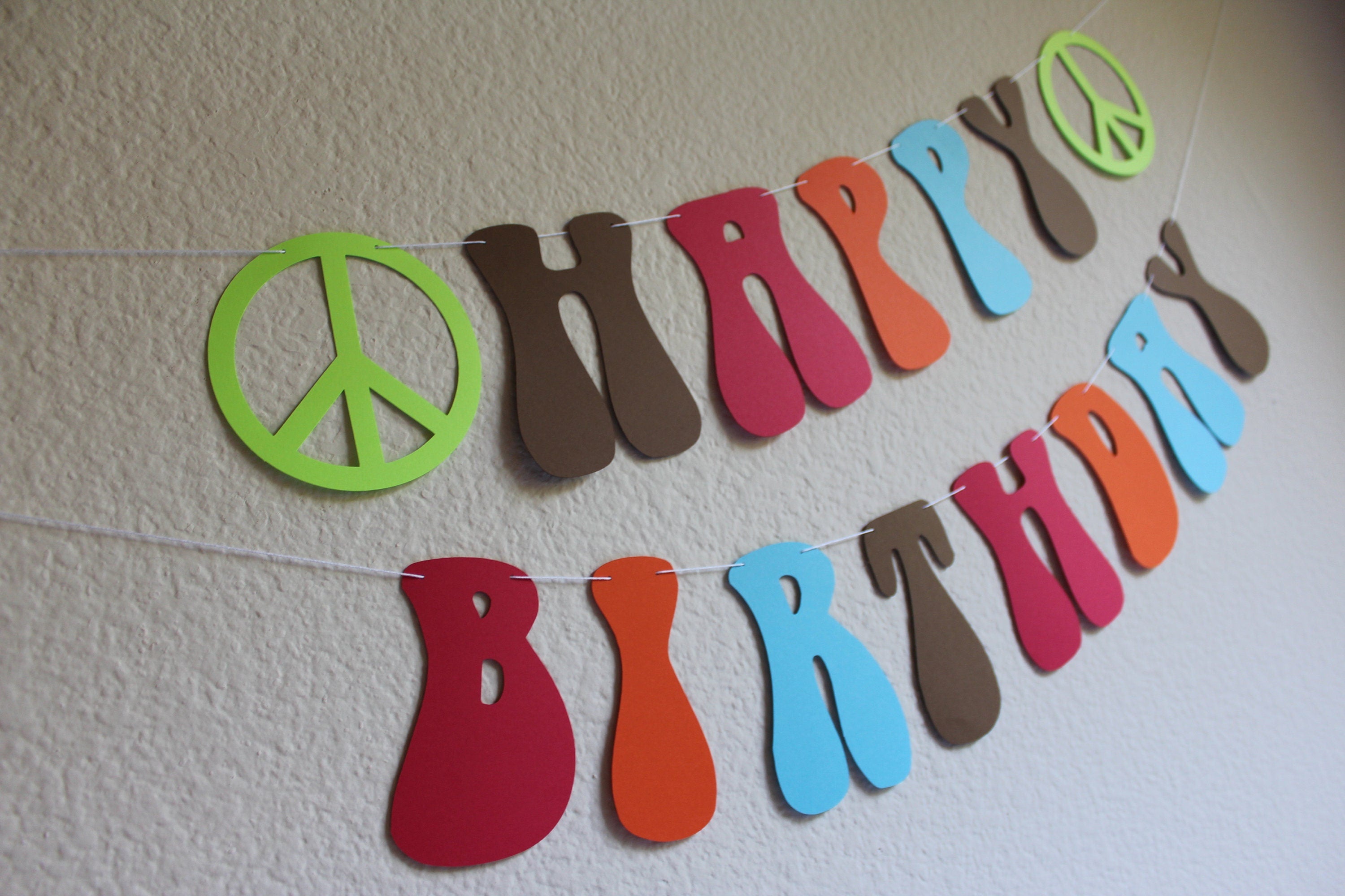 70&#39;s Birthday Banner, Groovy Banner, Custom 70&#39;s Banner. Custom Groovy Banner, 1970&#39;s Themed Banner, Custom banner, Hippy Banner