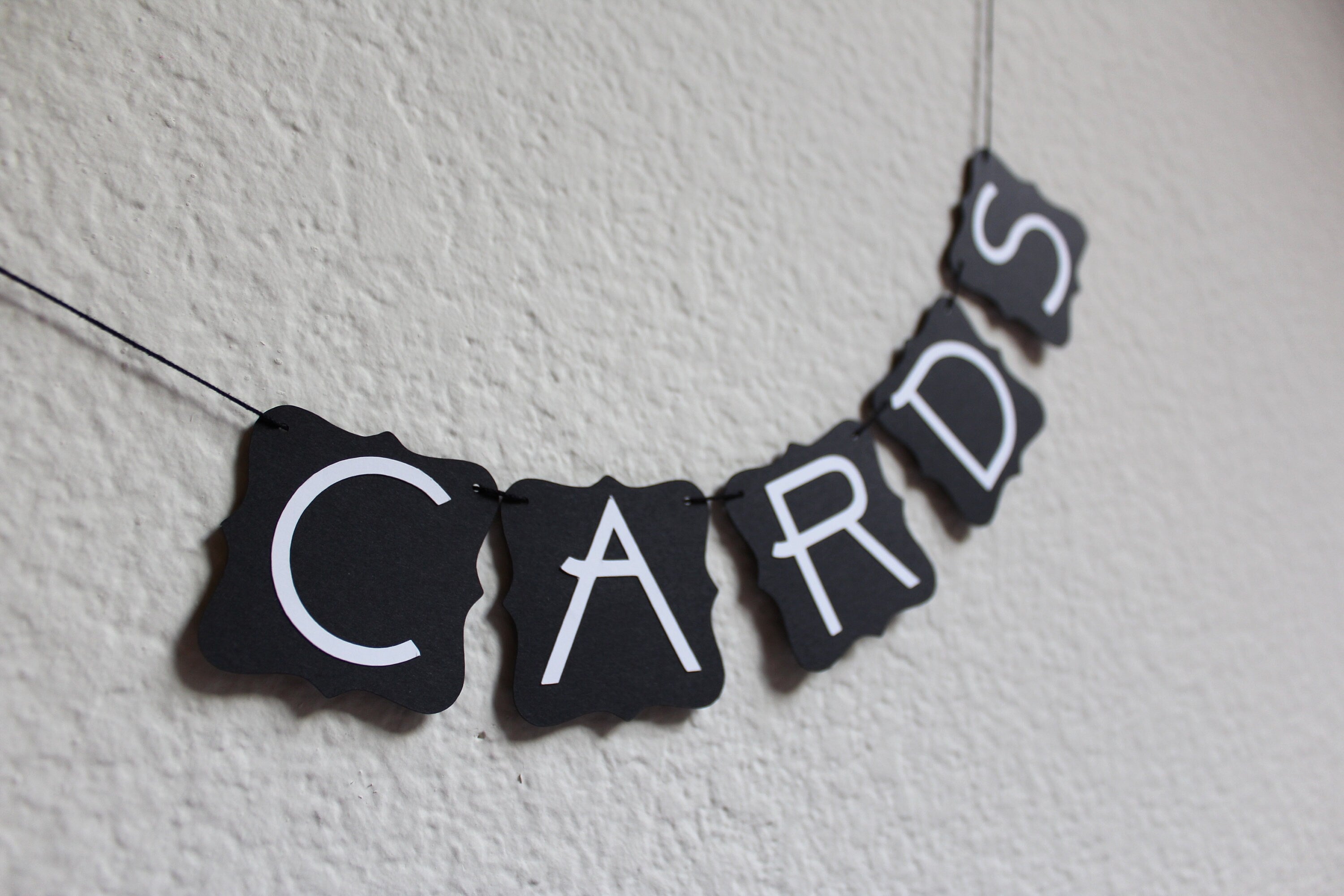 Cards Banner, Mini Cards Banner, Small Cards Sign, Petite Cards Banner, Small Cards Banner, Card Sign, Wedding Cards Decoration