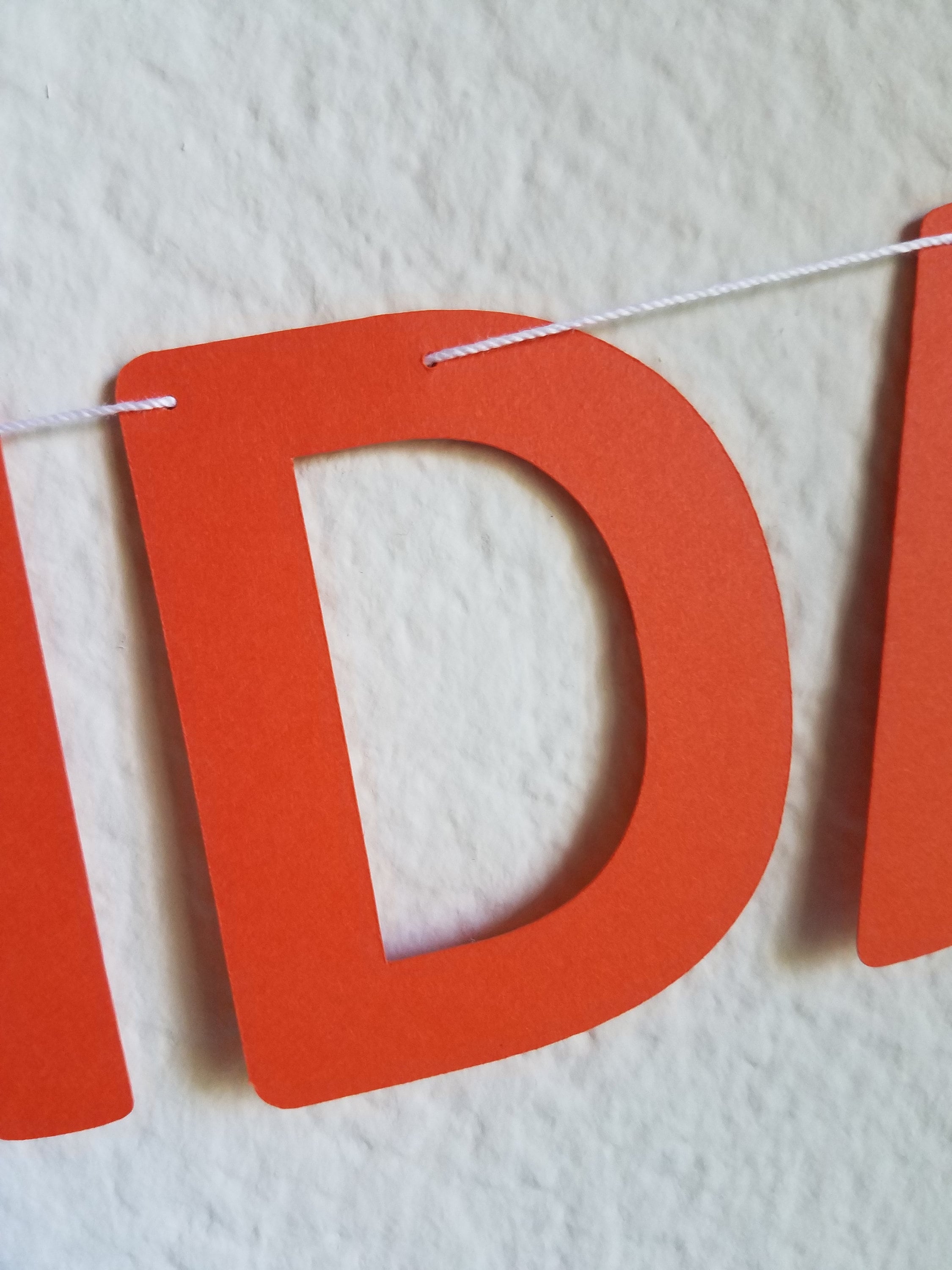 Mini Orange Happy Birthday Banner, Small Orange Birthday Banner, Orange Banner, Orange Customize Banner, Miniature Banner