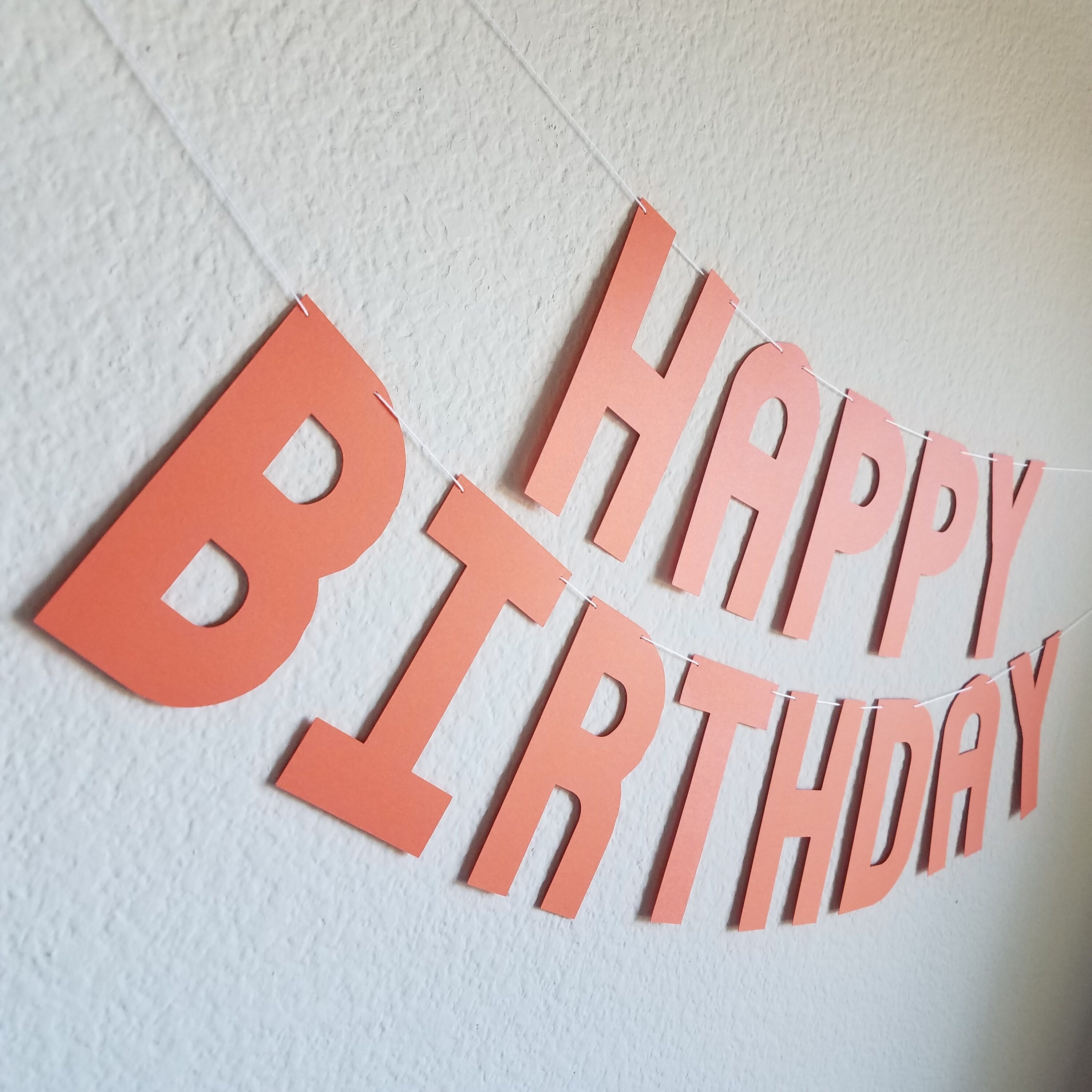 Orange Happy Birthday Banner, Orange Birthday Banner, Orange Banner, Customize Orange Banner, Cheap Birthday Banner, Orange Party Decoration