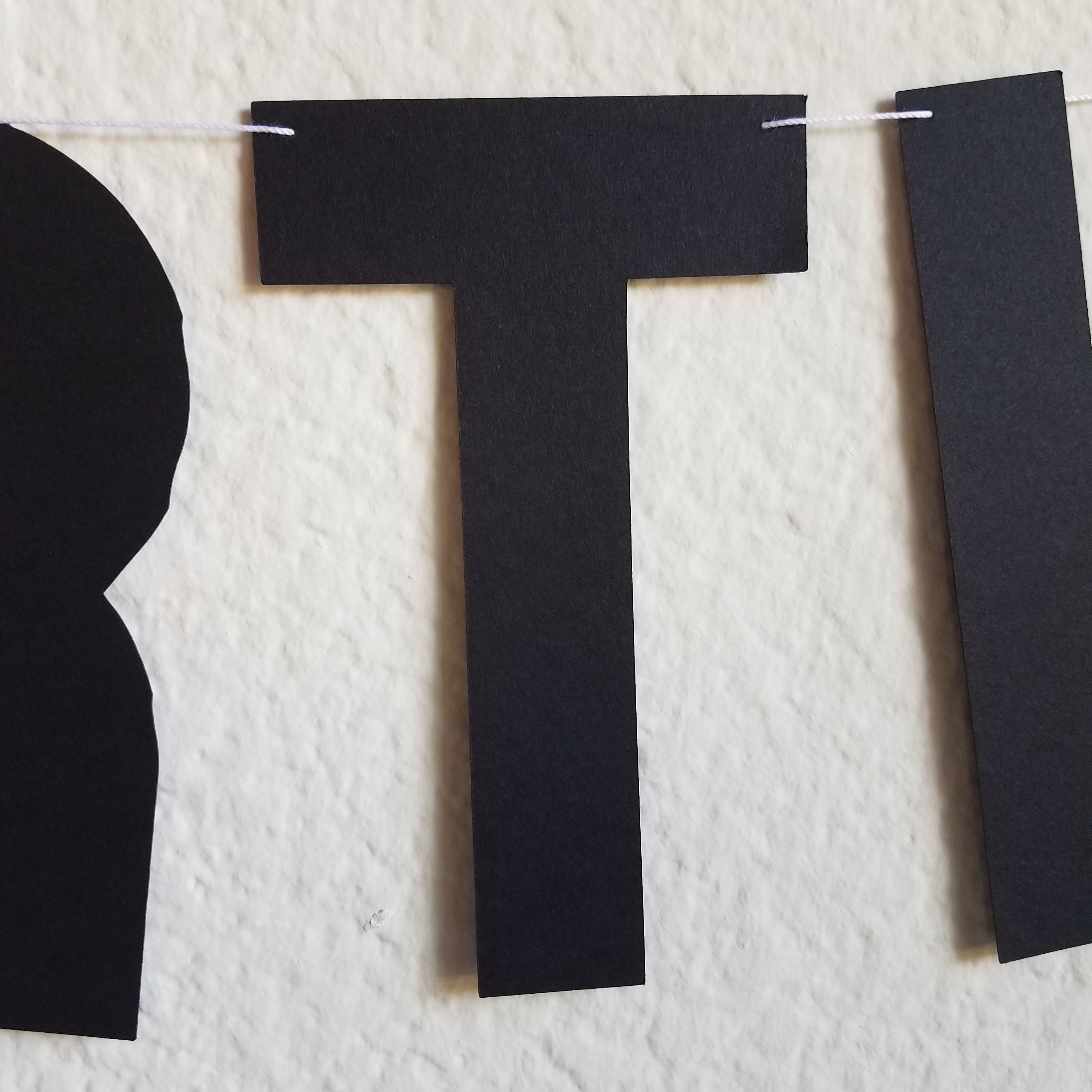 Black Happy Birthday Banner, Black Birthday Banner, Black Banner, Custom Black Banner, Cheap Birthday Banner, Black Party Decoration