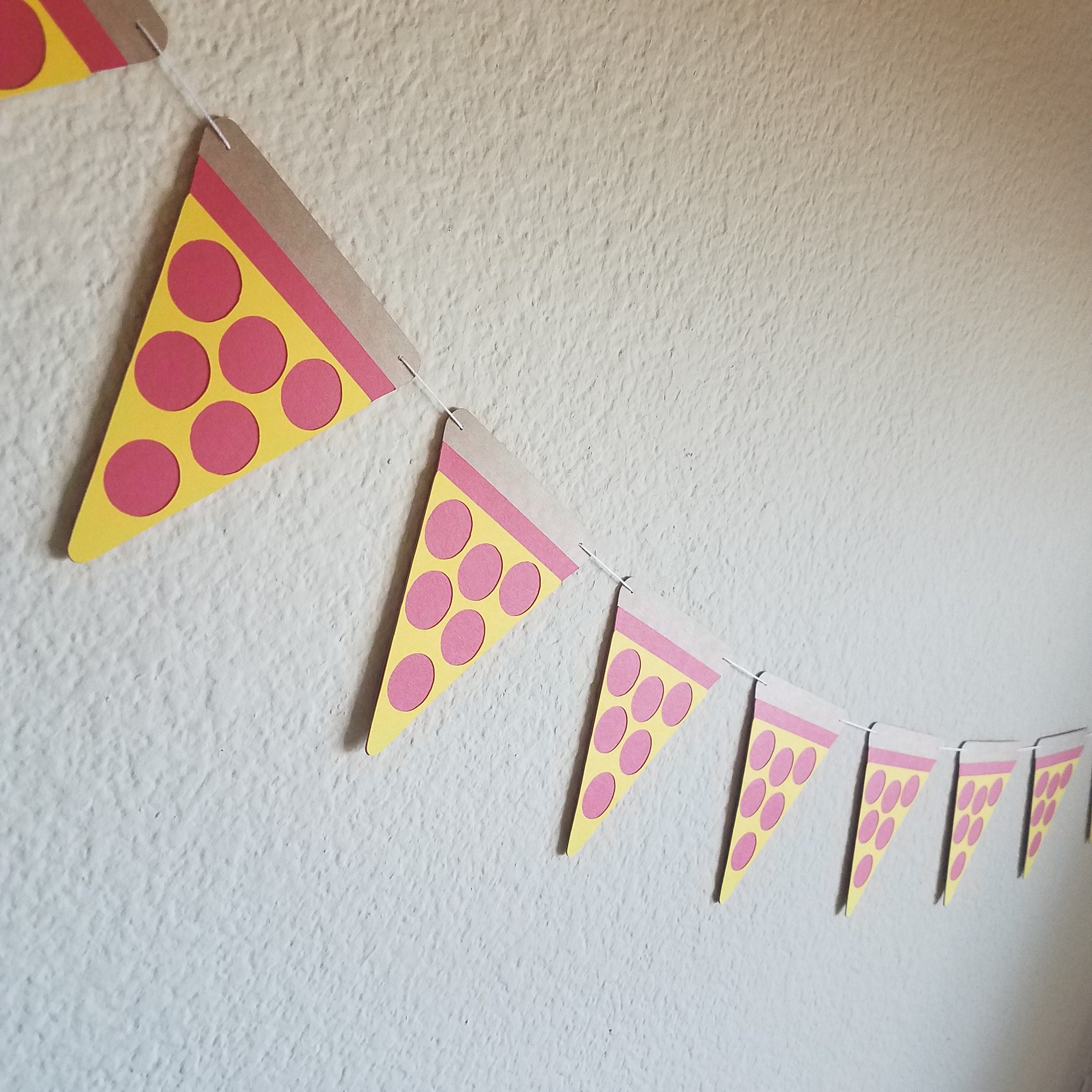 Pizza Birthday Banner, Pizza Party, Pizza Party Decorations, Pizza Decorations, Pizza Slice Decorations, Pizza Theme