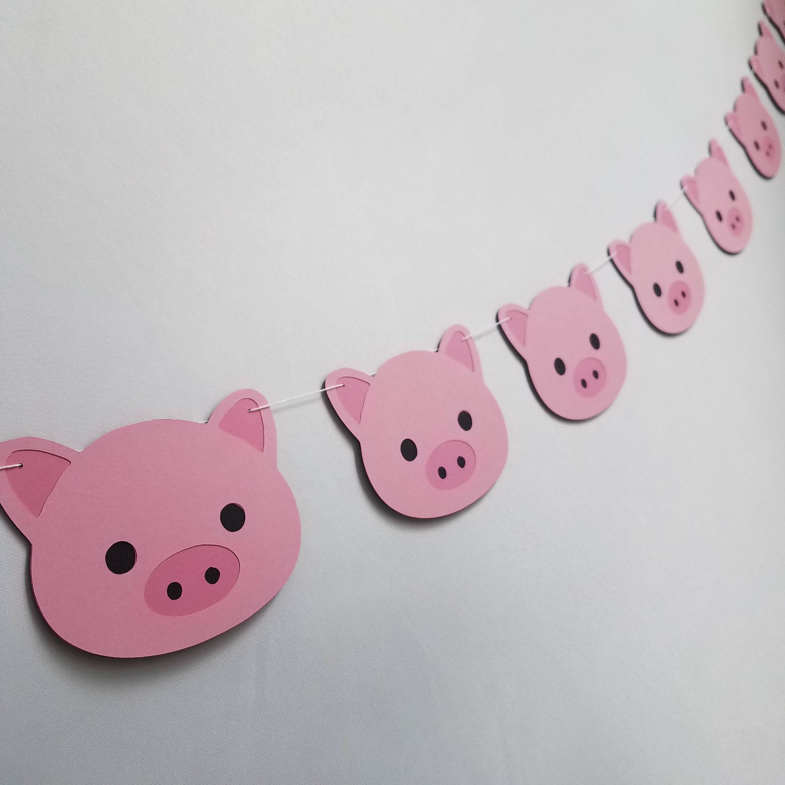 One Pig Birthday Banner, Pig First Birthday, Pig High Chair Birthday Banner, Pig One Birthday Banner, Custom Pig Banner