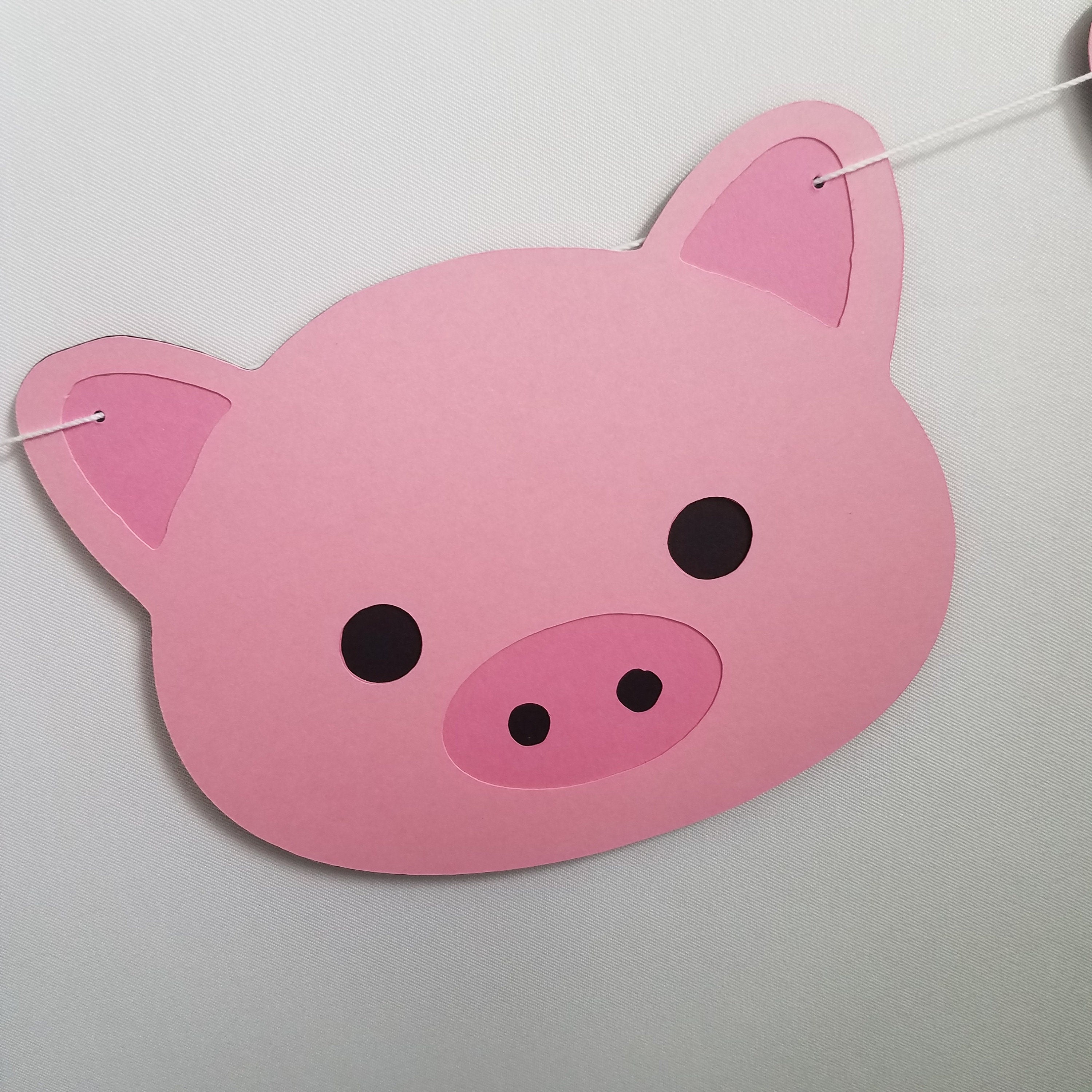 Pig Garland, Pig Banner, Pig Decor, Cute Pig Decorations, Babies Room Pigs, Pigs Birthday Party Decorations, Pig Baby Room Decorations