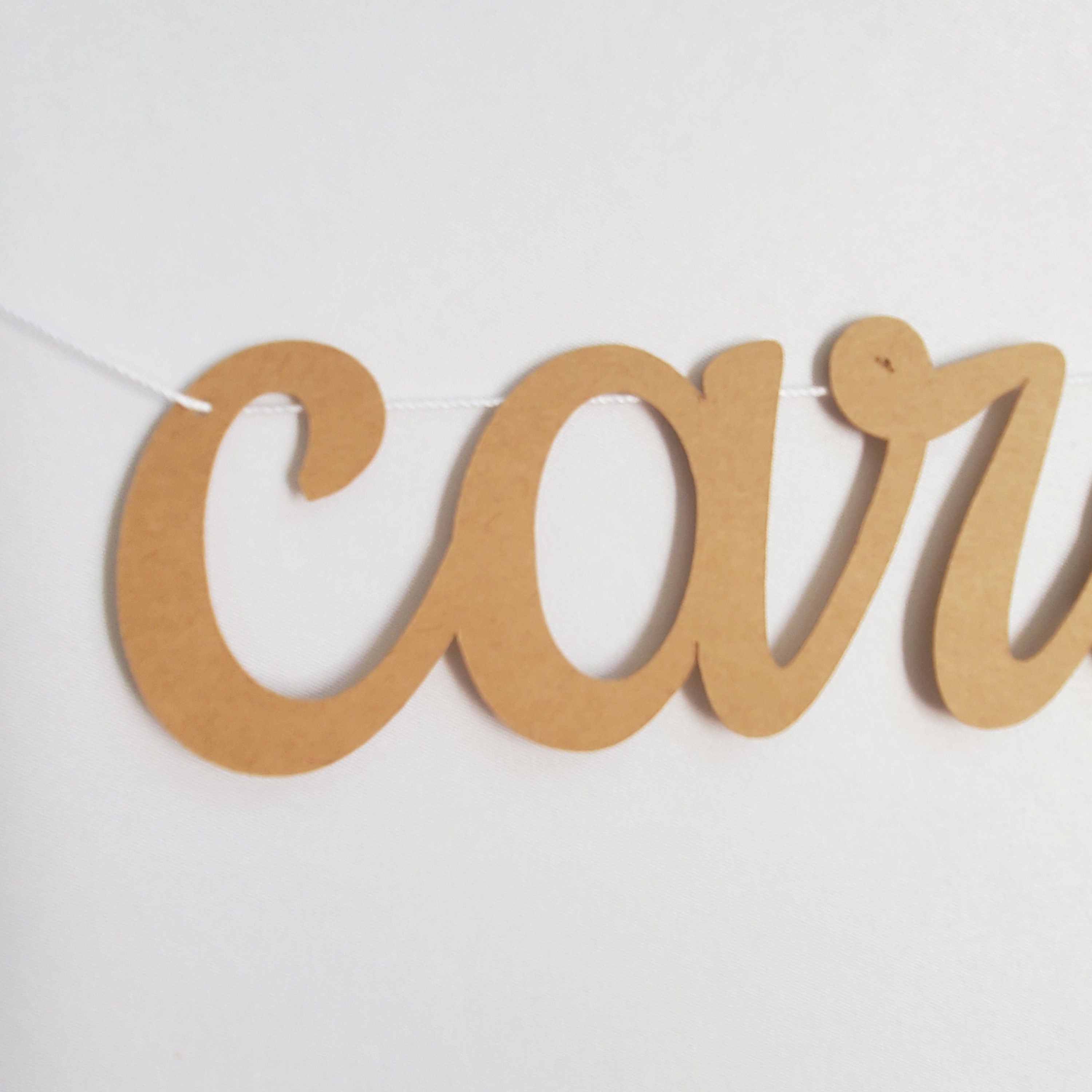 Kraft Cards Banner, Mini Cards Banner, Cards Banner, Cursive Cards Banner, Wedding Cards Banner, Small Cards Banner, Kraft Card Sign