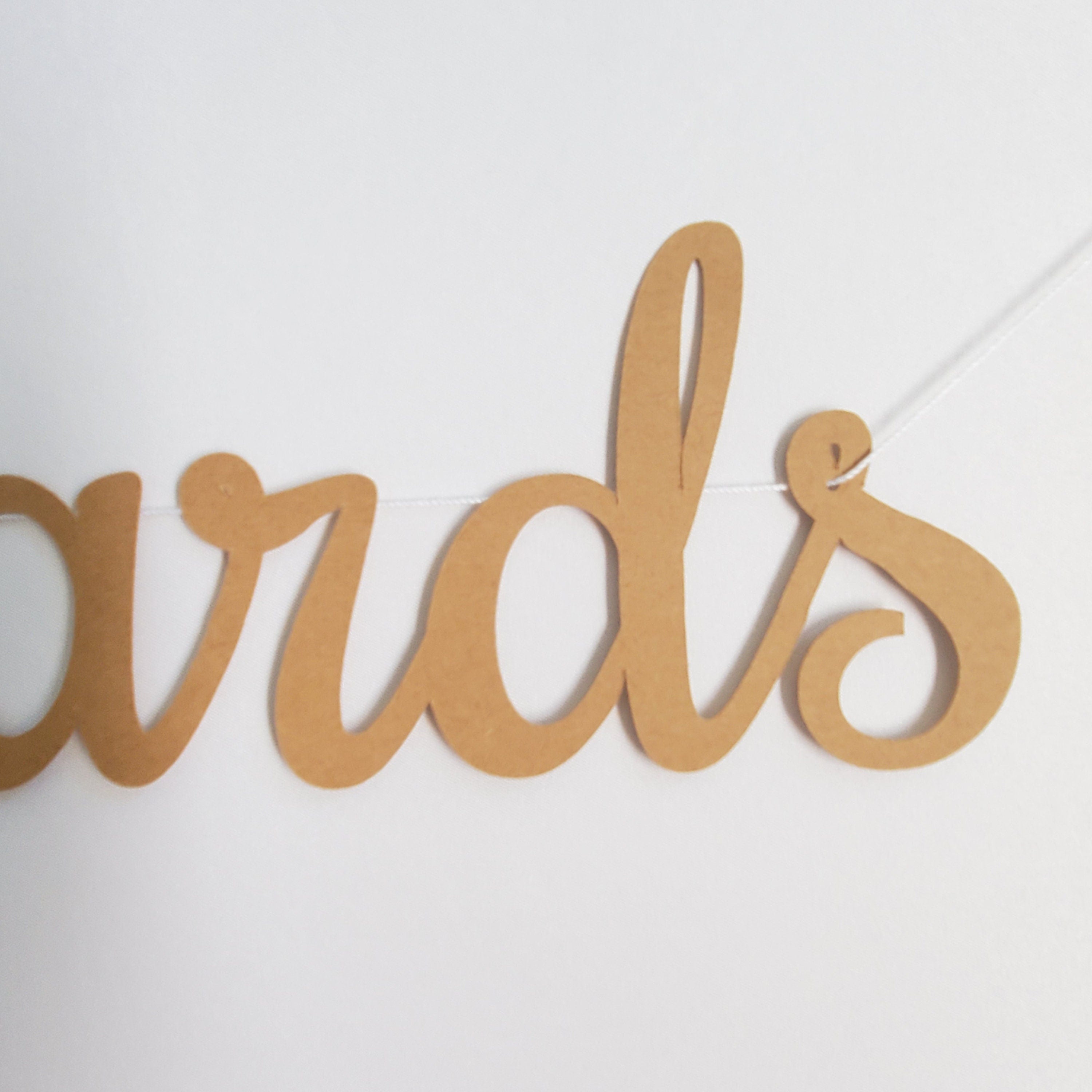 Kraft Cards Banner, Mini Cards Banner, Cards Banner, Cursive Cards Banner, Wedding Cards Banner, Small Cards Banner, Kraft Card Sign