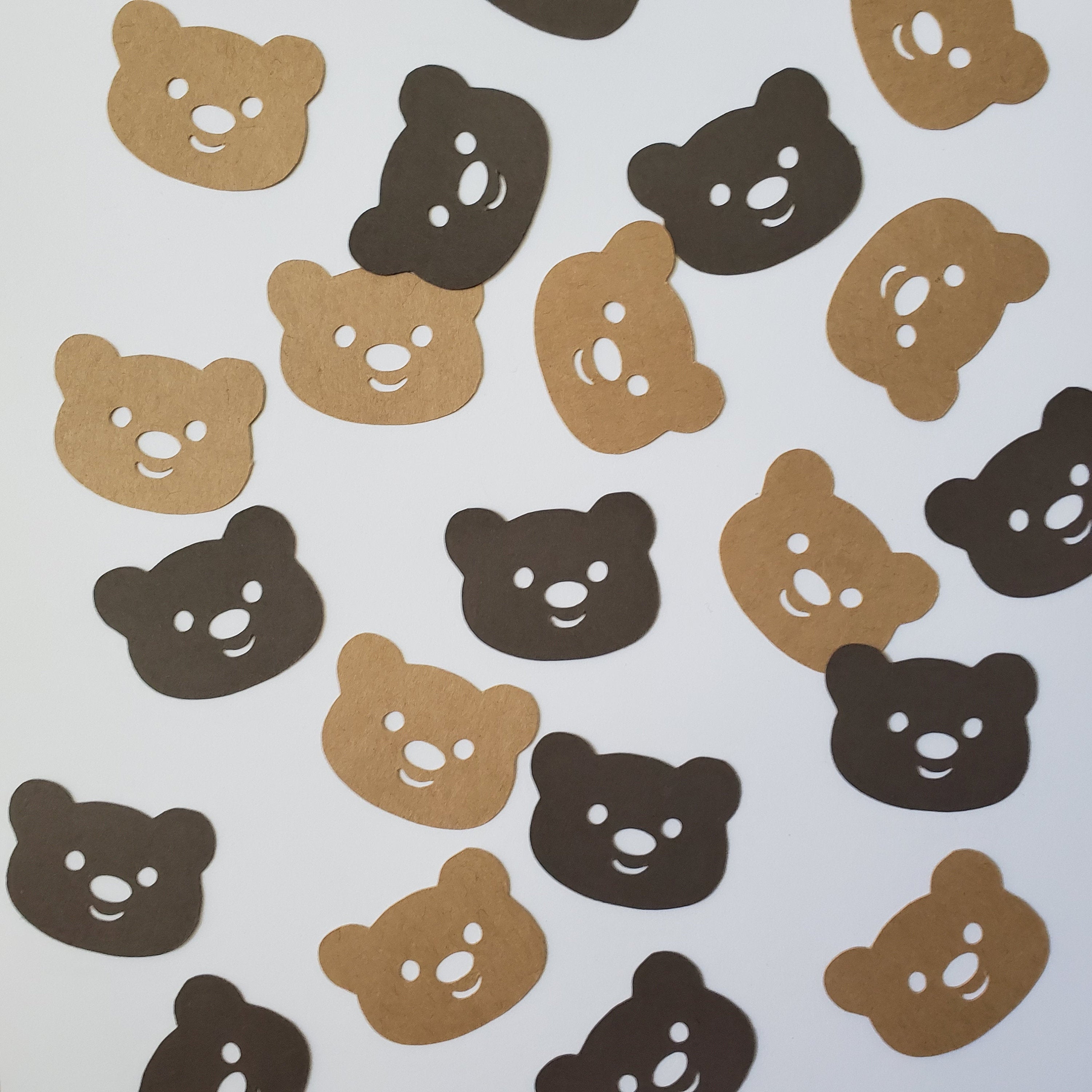 Bear Confetti, Bear Large Confetti, Bear Table Decor, Cute Bear Decorations, Bear Decoration, Bear Birthday Party Decorations