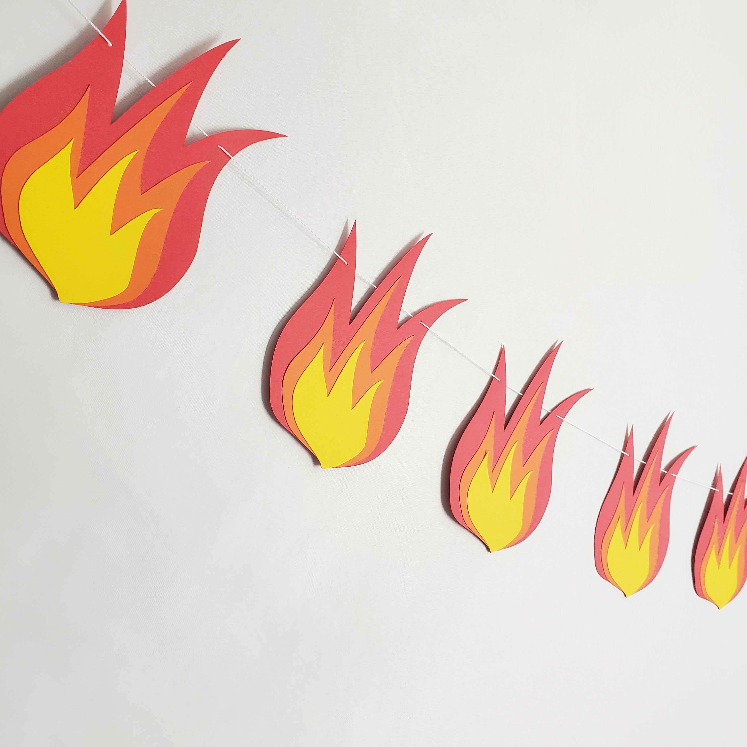 Fire Banner, Fire Party, Campfire Party, Camping Birthday, Fire Decorations, Camping Theme, Camp Birthday Party, Fire Birthday Party