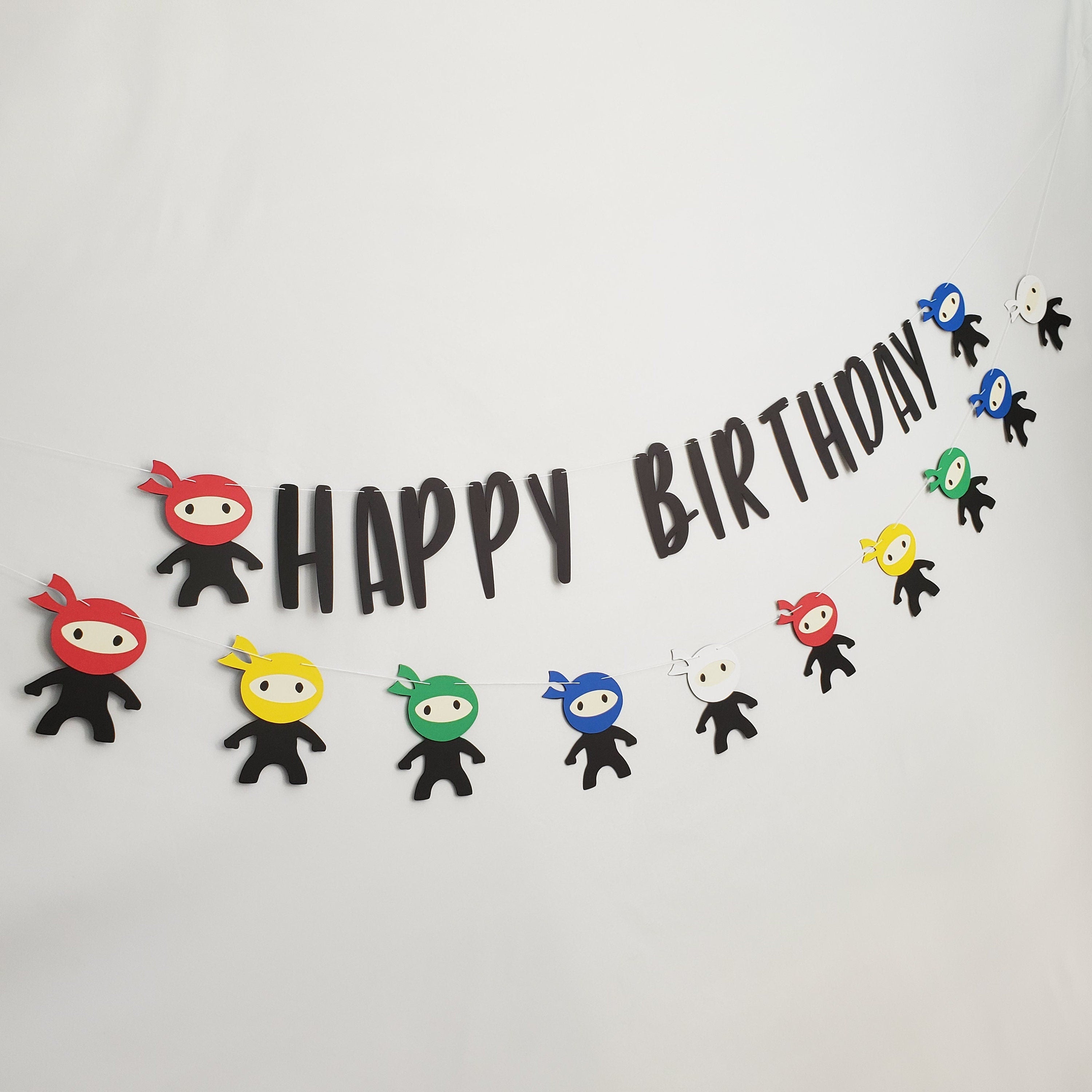 Ninja Birthday, Ninja Garland, Ninja Party Garland, Ninja Party Decorations, Ninja Decorations, Ninja Party Banner