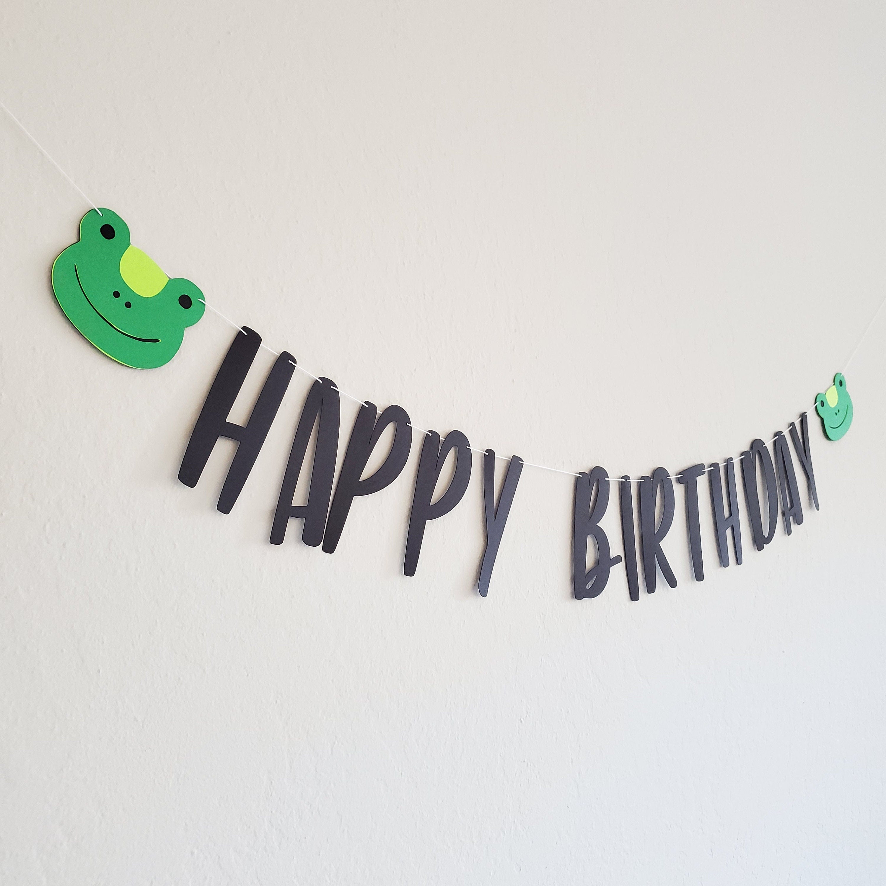 Frog Birthday Banner, Frog Birthday, Frog Decorations, Cute Frog Decorations, Babies Room Frogs, Frog Birthday Party Decorations,