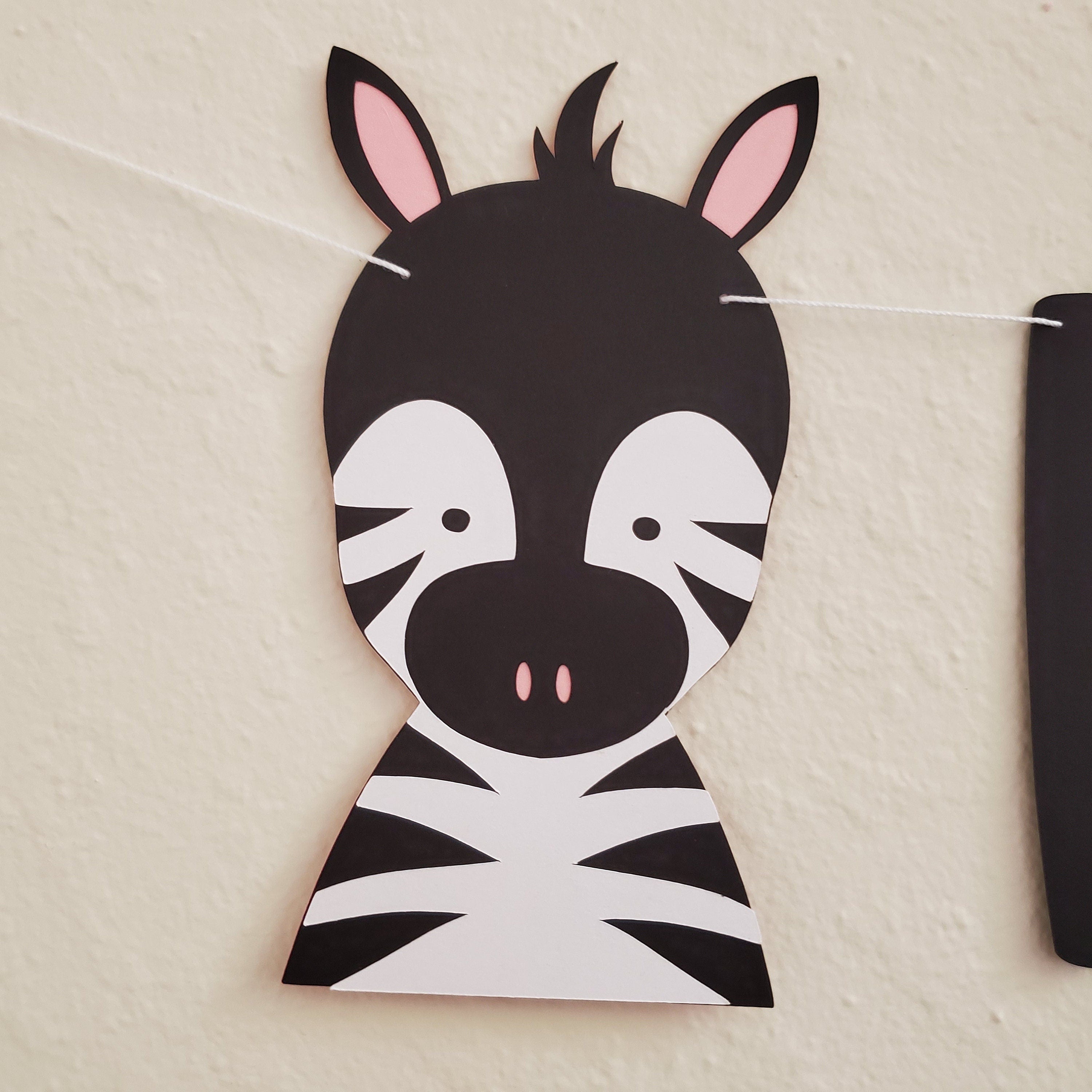 Zebra Banner, Zebra Birthday Banner, Zebra Garland, Zebra Party, Zebra Birthday Party, Zebra Decoration, Zebra Birthday Decor