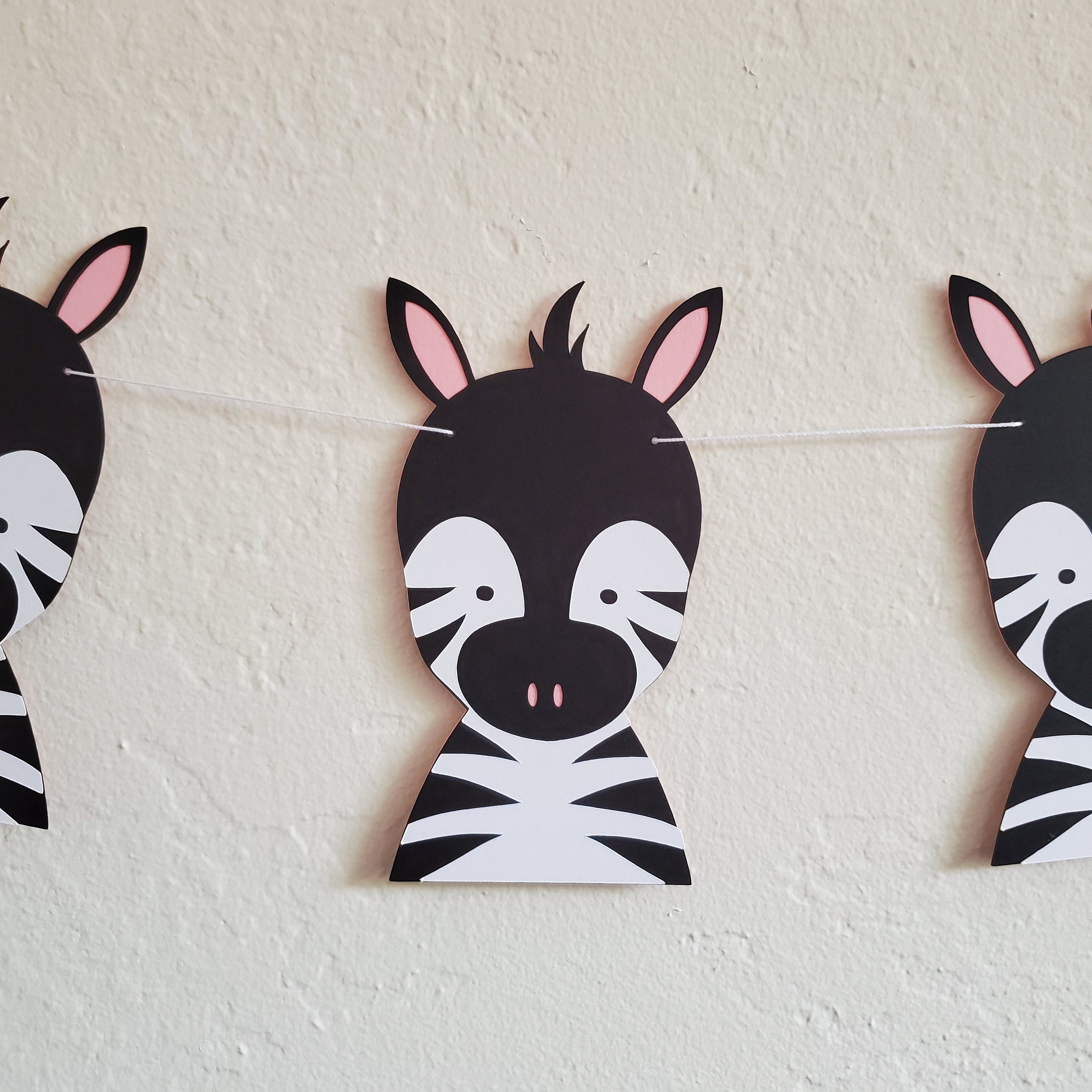 Zebra Banner, Zebra Birthday Banner, Zebra Garland, Zebra Party, Zebra Birthday Party, Zebra Decoration, Zebra Birthday Decor