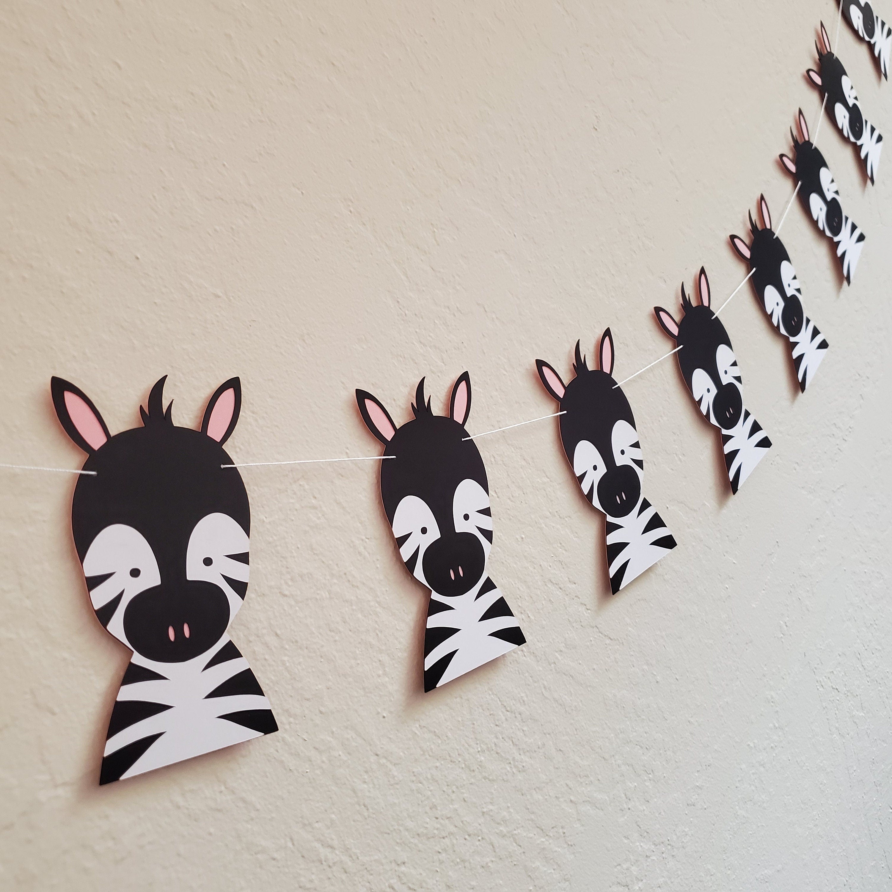 Zebra Banner, Zebra Birthday Banner, Zebra Garland, Zebra Party, Zebra Birthday Party, Zebra Decoration, Zebra Birthday Decor