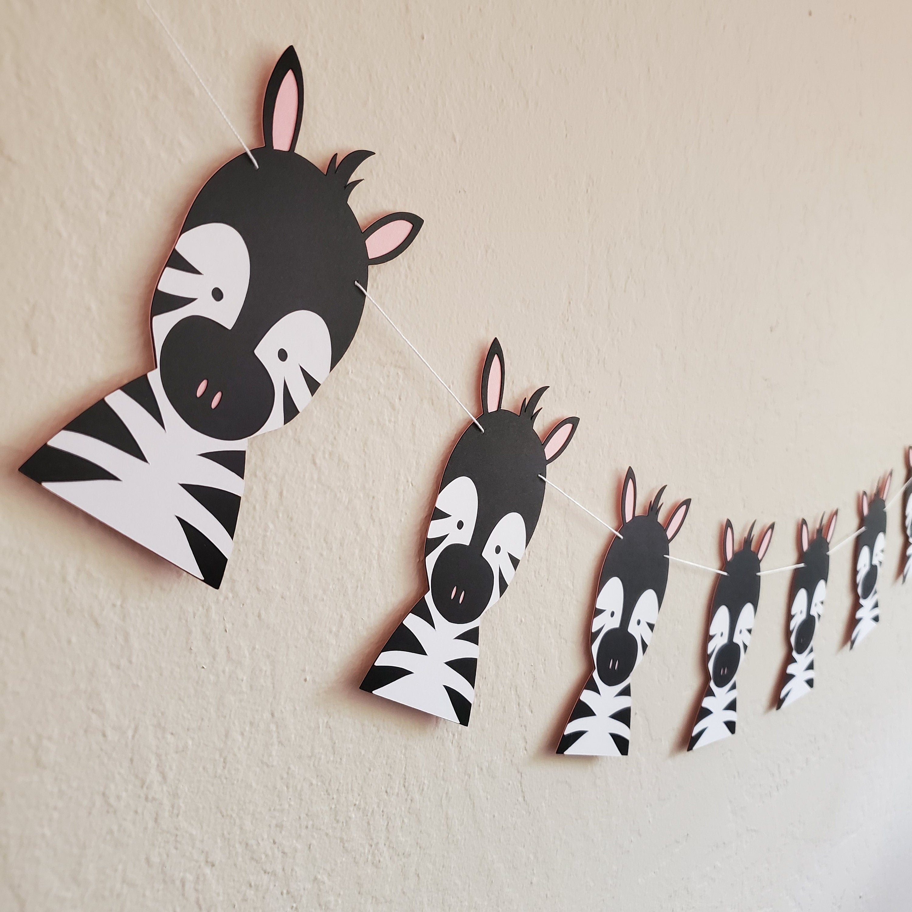 Zebra Banner, Zebra Birthday Banner, Zebra Garland, Zebra Party, Zebra Birthday Party, Zebra Decoration, Zebra Birthday Decor