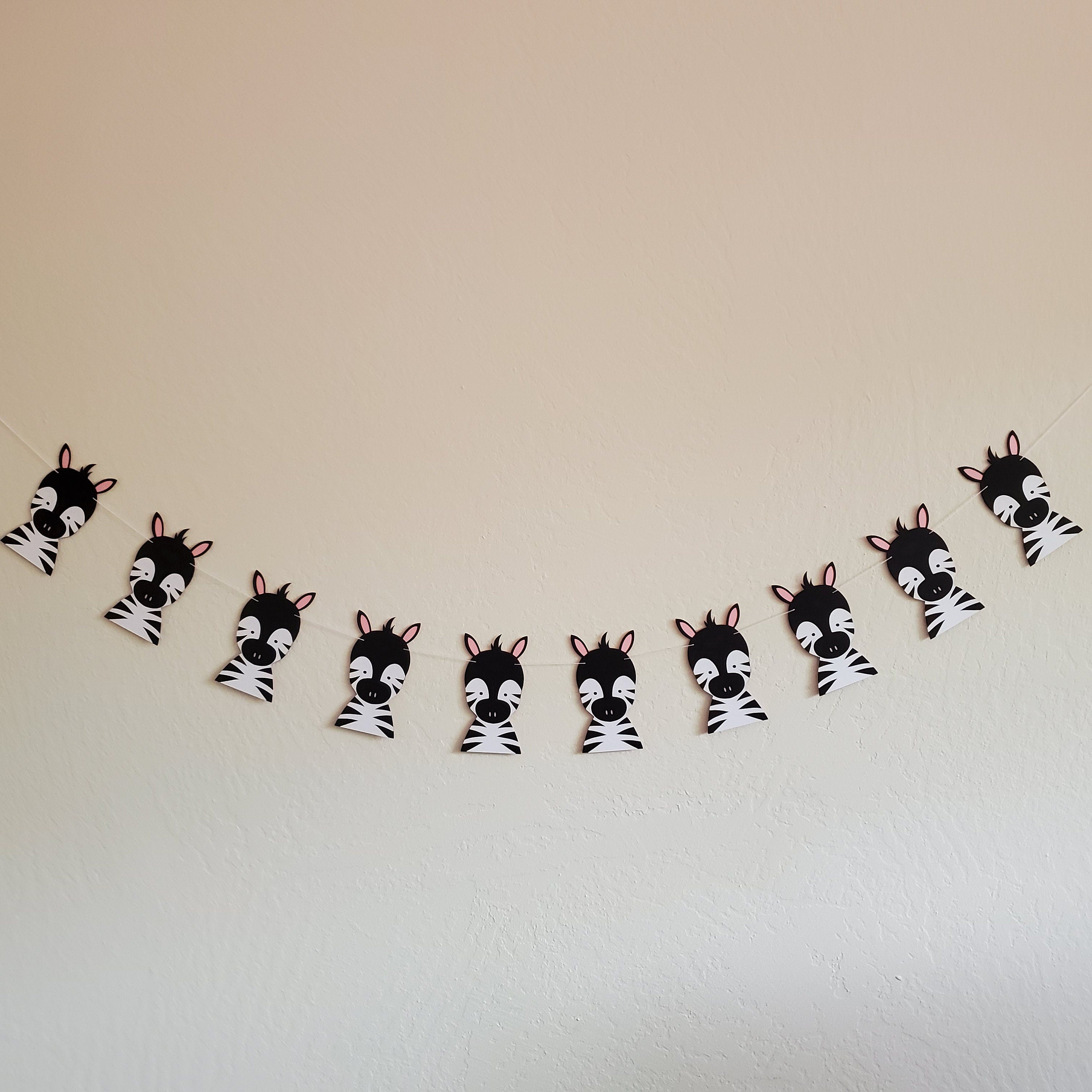 Zebra Banner, Zebra Birthday Banner, Zebra Garland, Zebra Party, Zebra Birthday Party, Zebra Decoration, Zebra Birthday Decor