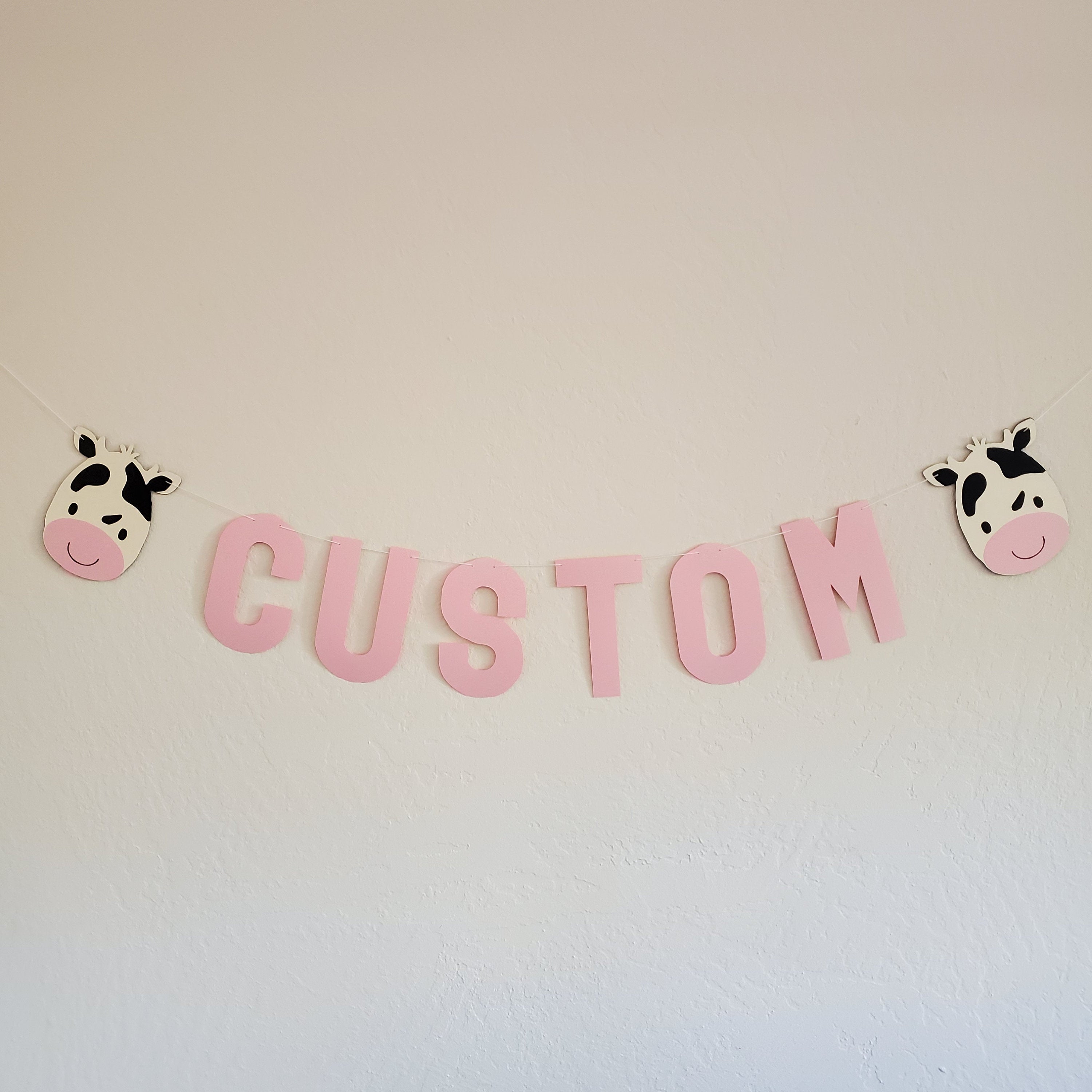 Custom Cow Banner, Custom Cow Birthday Banner, Cow Birthday, Cow Party Ideas, Cow Birthday Decorations, Custom Cow Decorations