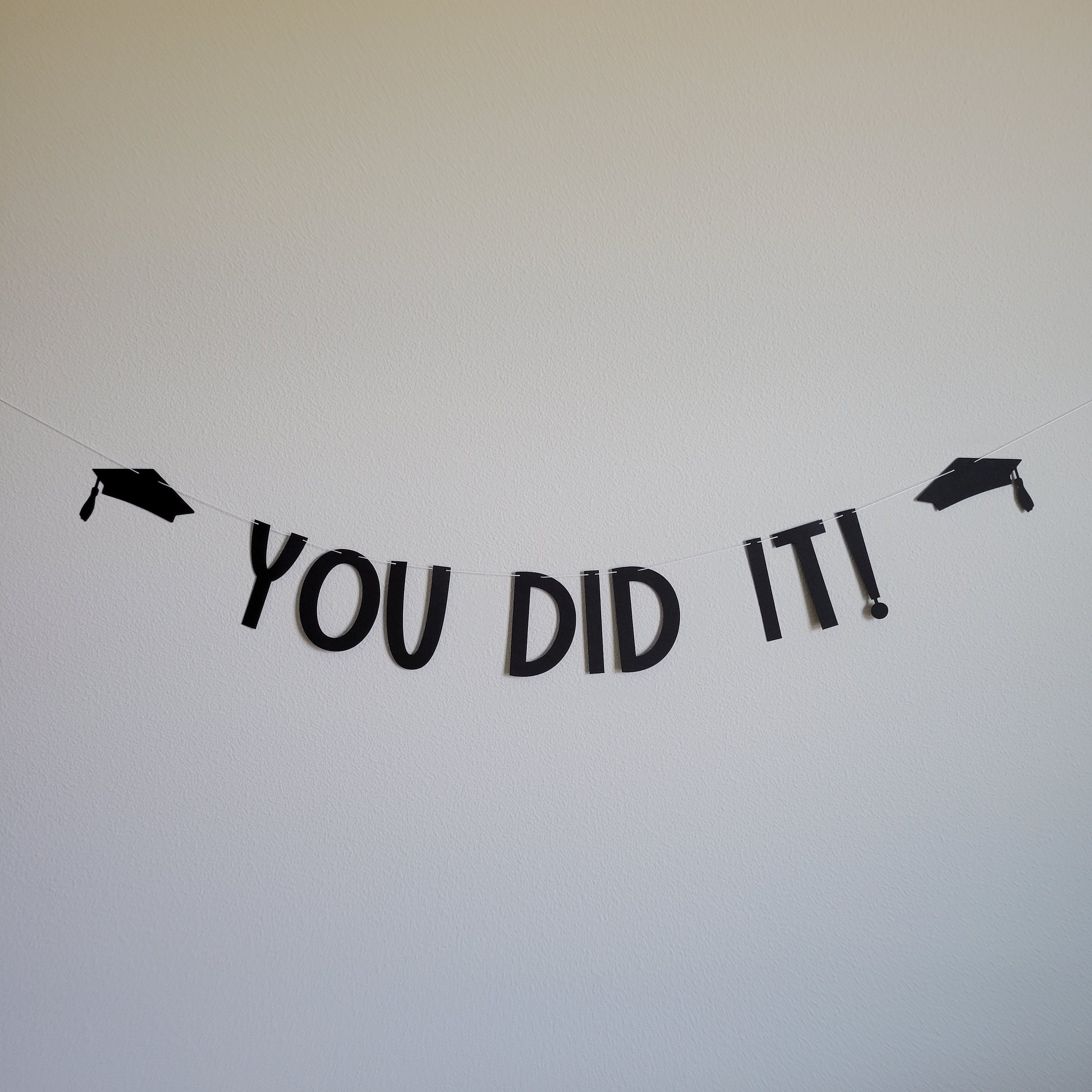 Congrats Grad, Class of 2021, Graduation Banner, You Did It Banner, Custom Graduation Banner, Class of 2021 Banner, Congrats Grad Banner