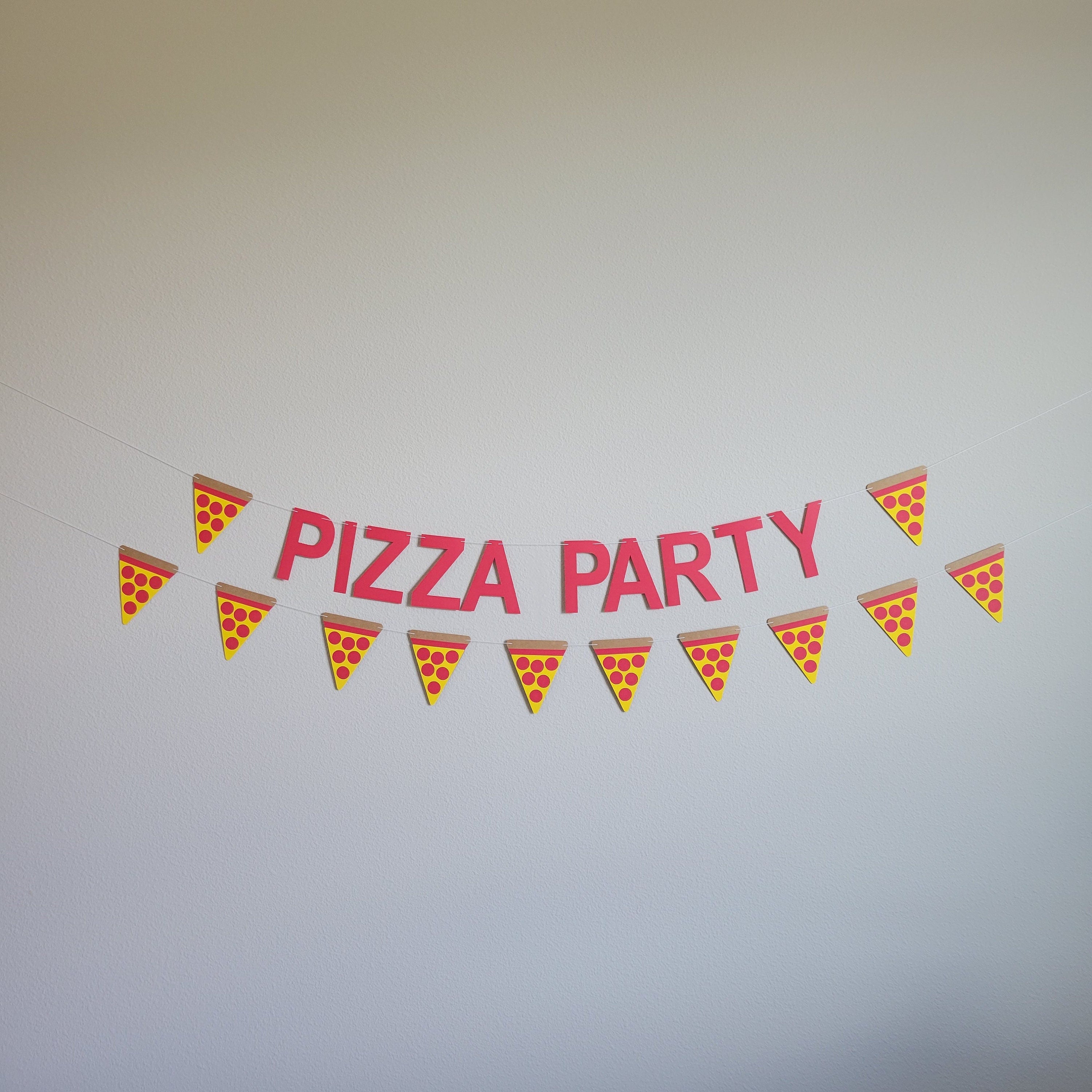 Pizza Birthday Banner, Pizza Party, Pizza Party Decorations, Pizza Decorations, Pizza Slice Decorations, Pizza Theme