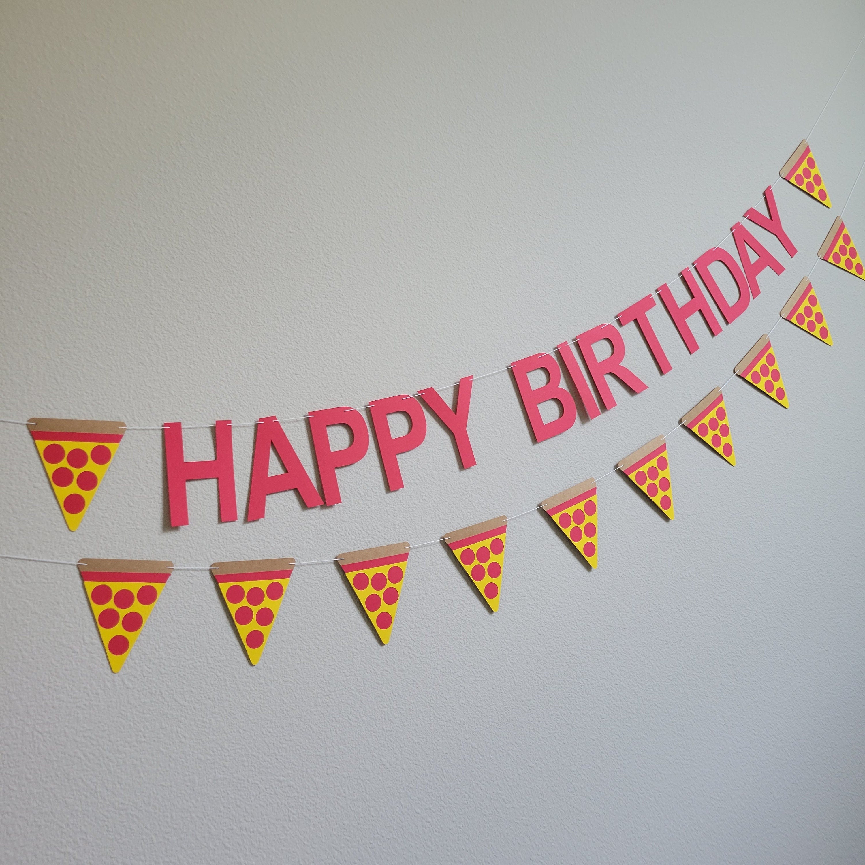 Pizza Birthday Banner, Pizza Party, Pizza Party Decorations, Pizza Decorations, Pizza Slice Decorations, Pizza Theme