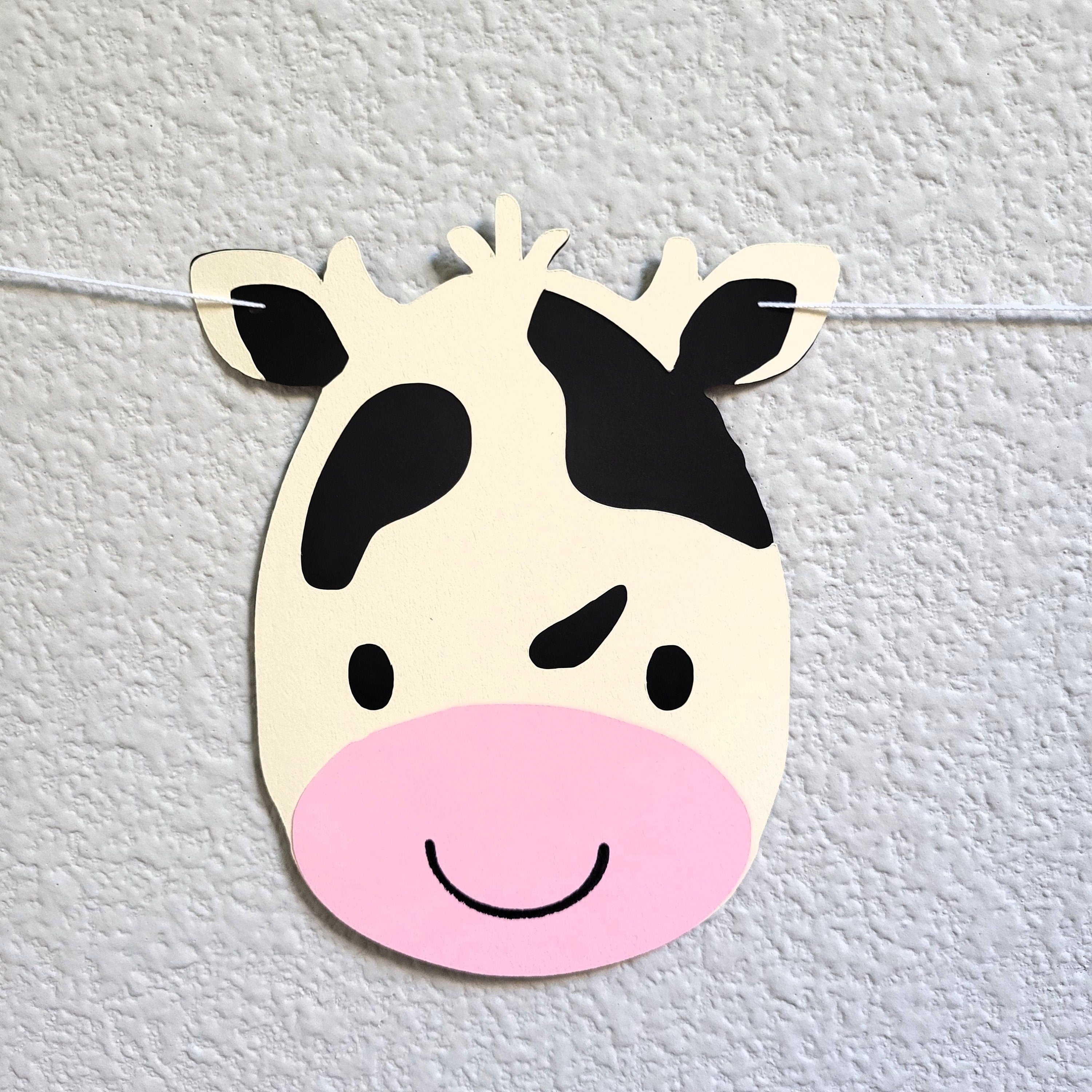 Moo Moo I&#39;m Two, Cow Garland, Cow Banner, Cow Decor, Babies Room Cow, Cow Birthday Party Decorations, Cow Themed Party