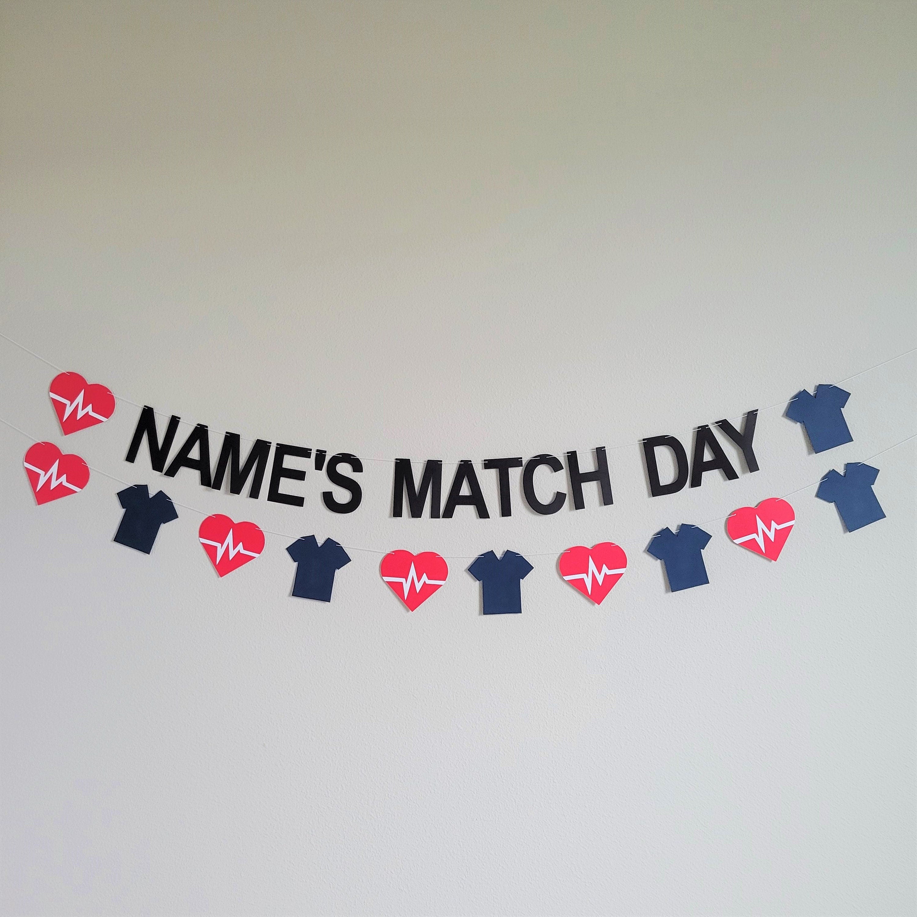 Custom Match Day Banner, Match Day, It&#39;s A Match, Match Day Decorations, Happy Match Day, Match Party, Residency Match Celebration