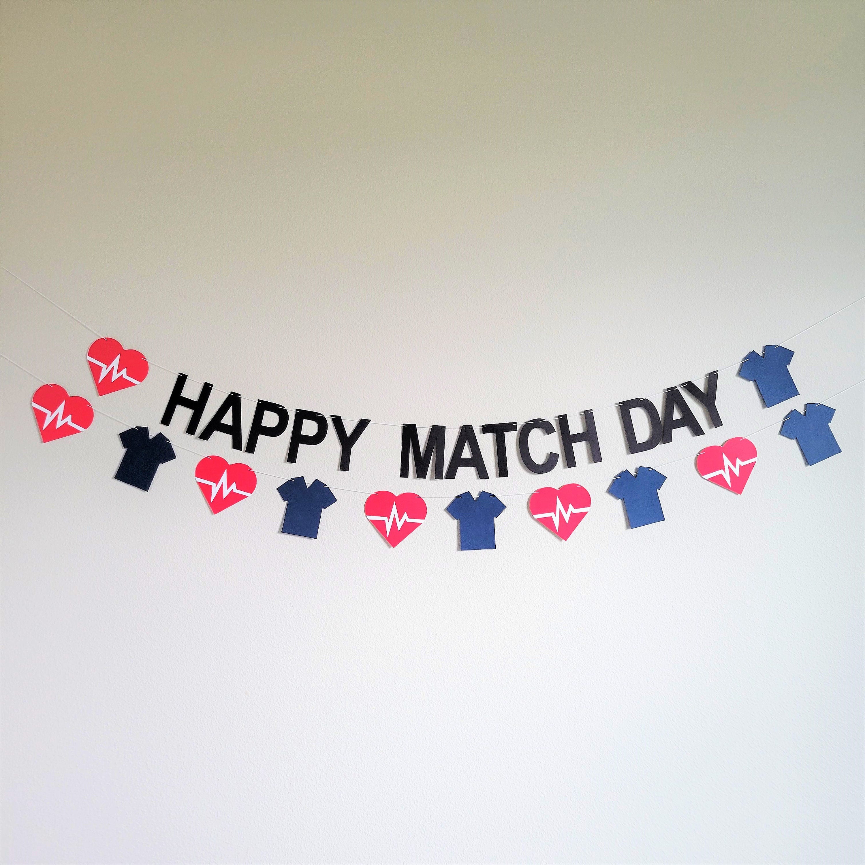 Happy Match Day Banner, Match Day, It&#39;s A Match, Match Day Decorations, Custom Match Day Banner, Match Party, Residency Match Celebration