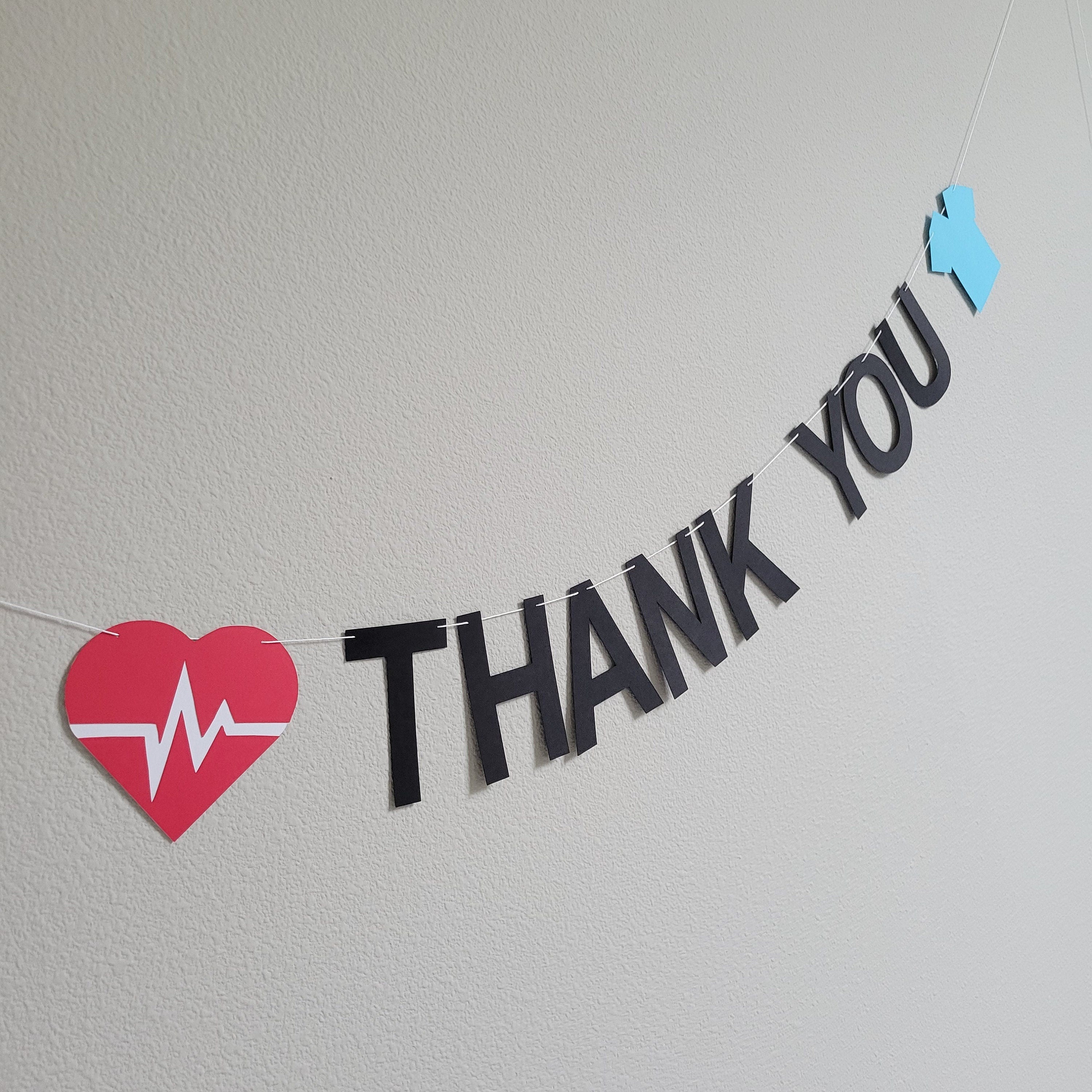 Thank You Nurses, Thank You Doctors, Doctor Banner, Medical Decoration, Nurse Birthday Theme, Nurse Garland, Doctor Garland