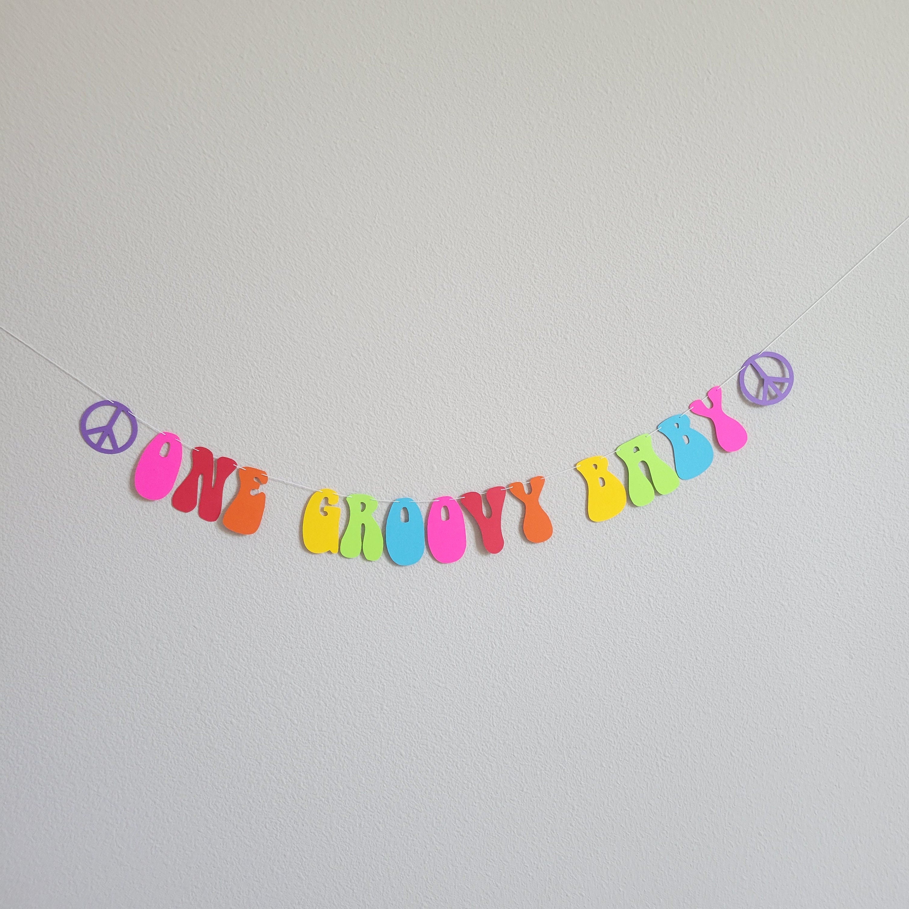 One Groovy Baby, 70s First Birthday, Groovy Baby, Groovy Highchair Banner, Groovy One, One Groovy Baby Highchair, Groovy Birthday Decoration